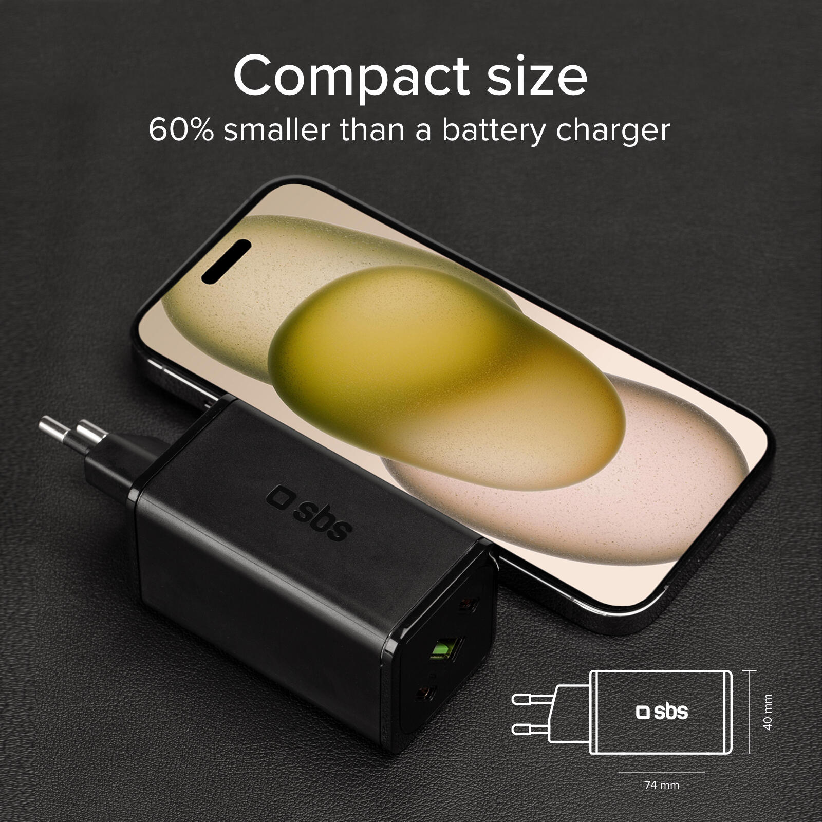 Chargeur de batterie GaN de 100 watts avec Power Delivery (PD) 5/7
