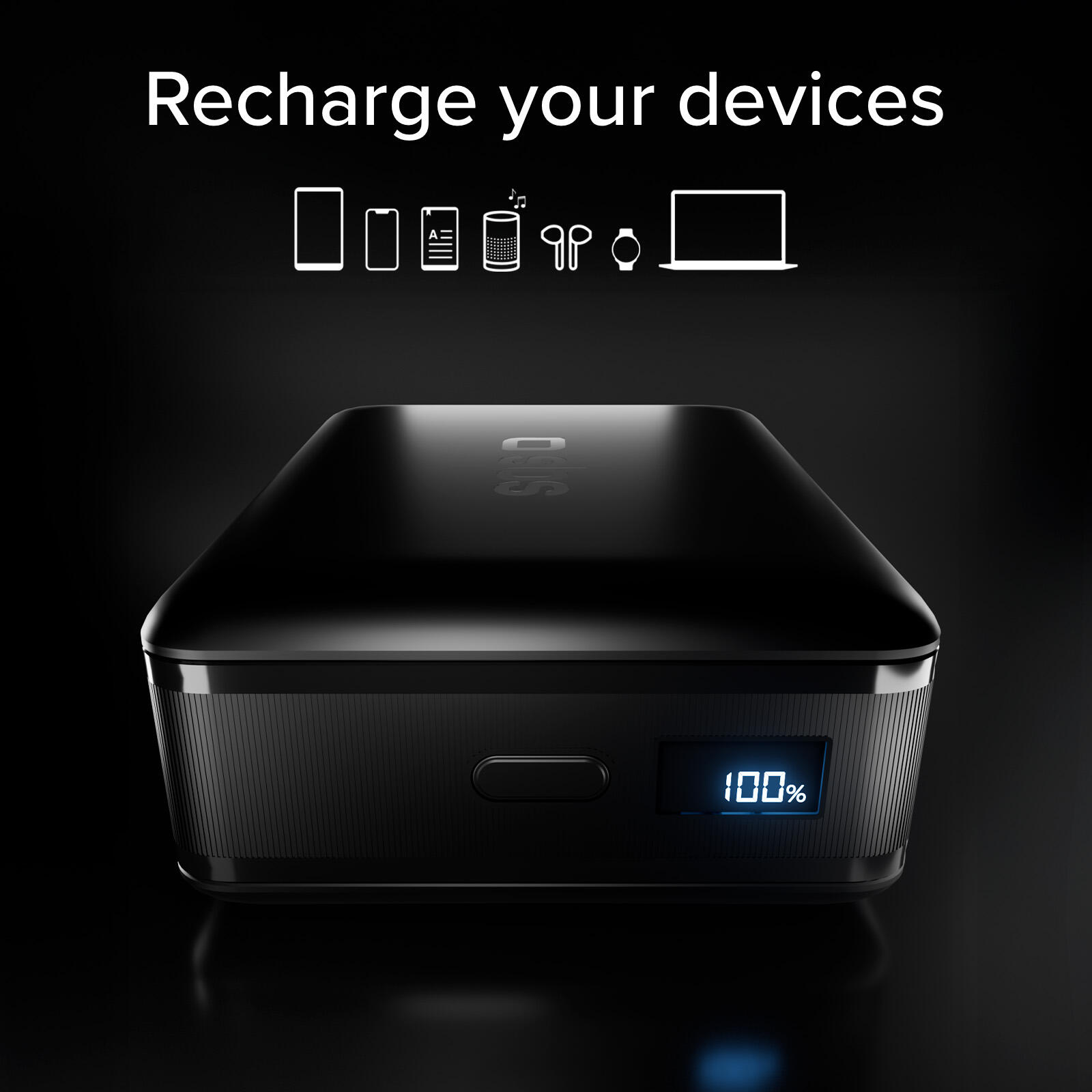 PowerBank da 20000mAh con Display LCD, Powerbank con Ricarica per Laptop da 65W 7/7