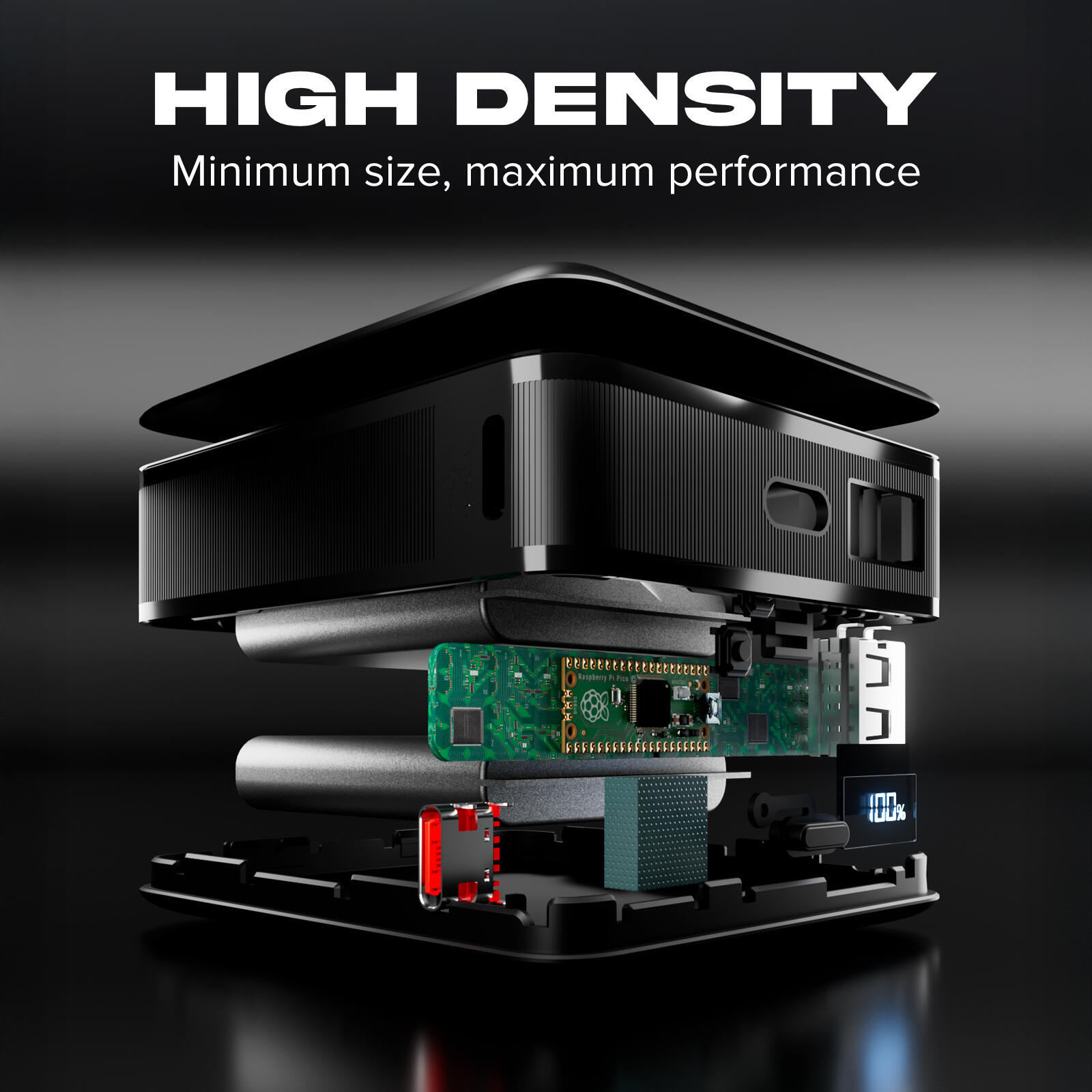 PowerBank da 20000mAh con Display LCD, Powerbank con Ricarica per Laptop da 65W 4/7
