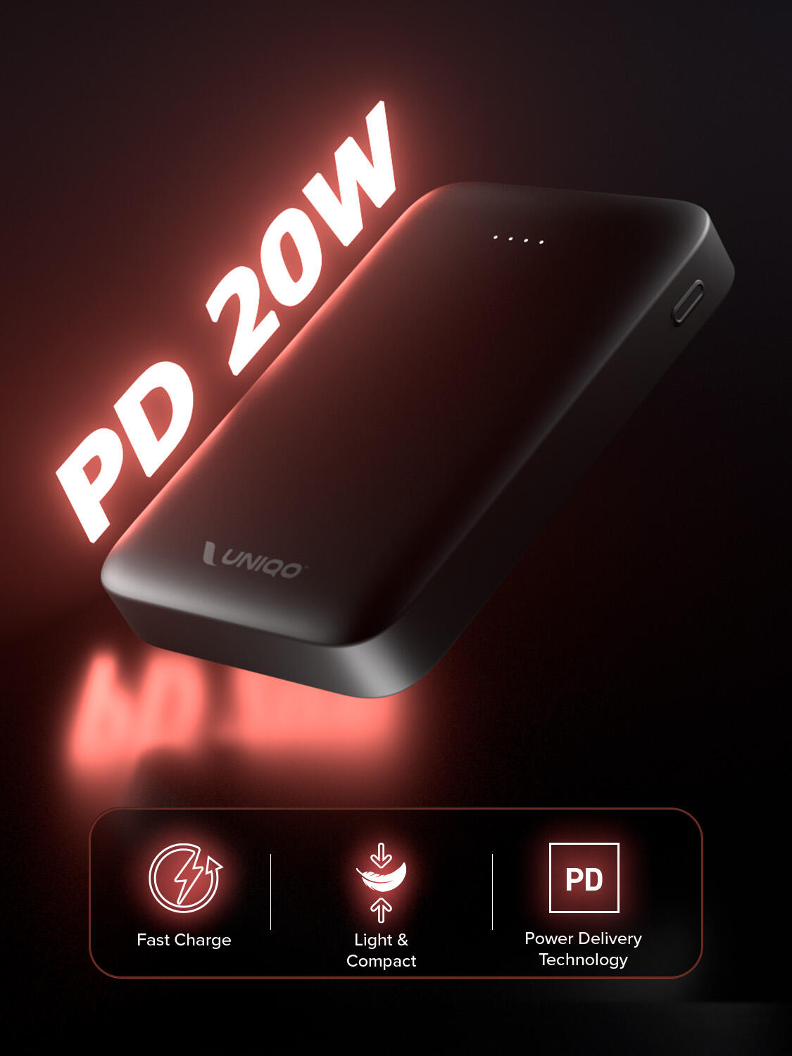PowerBank 10000 mAh, con USB-C Power Delivery 20W 2/7