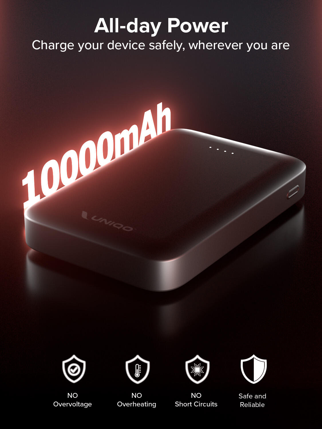 PowerBank 10000 mAh, con USB-C Power Delivery 20W 7/7