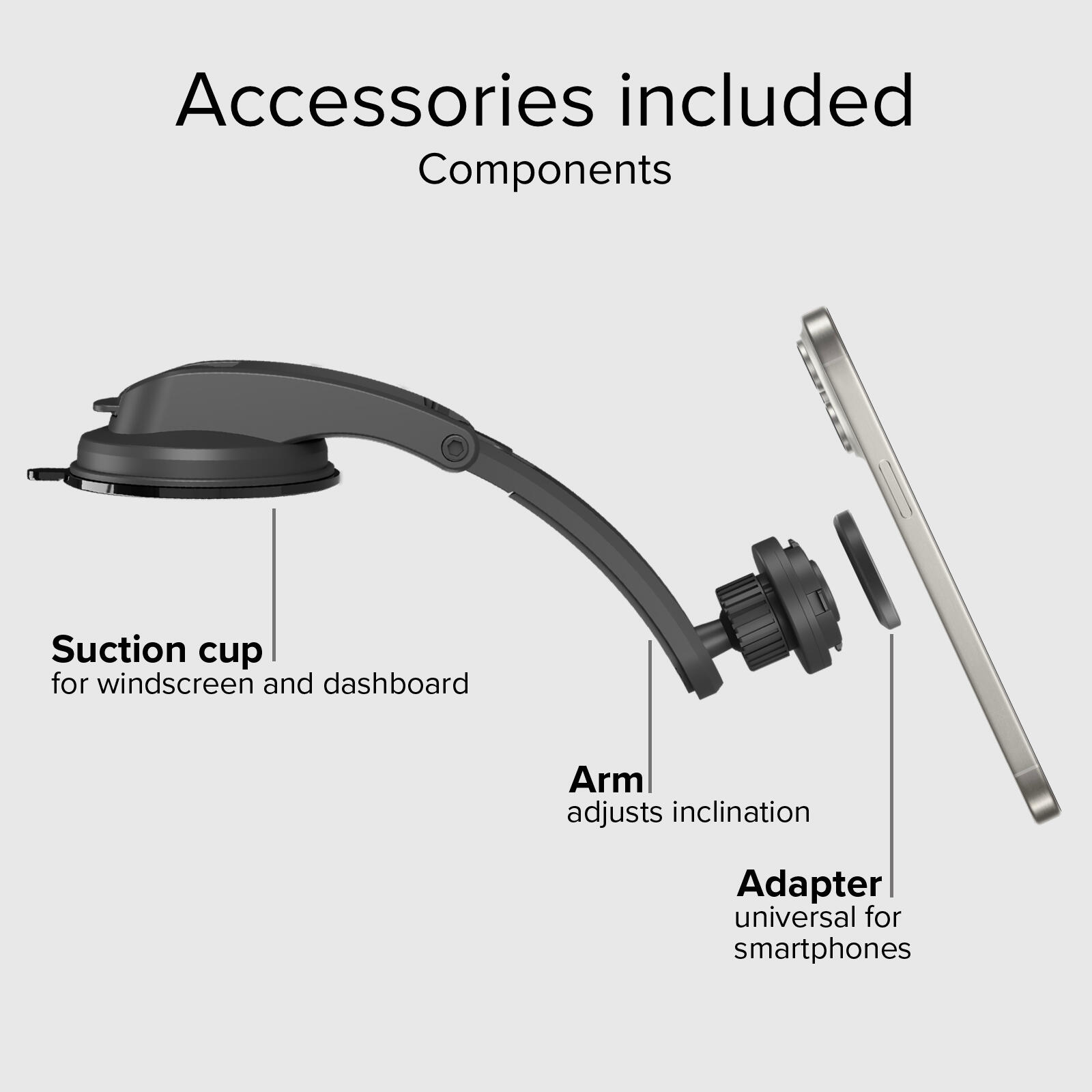 Support voiture pare‑brise/tableau de bord Lock Pro 4/7