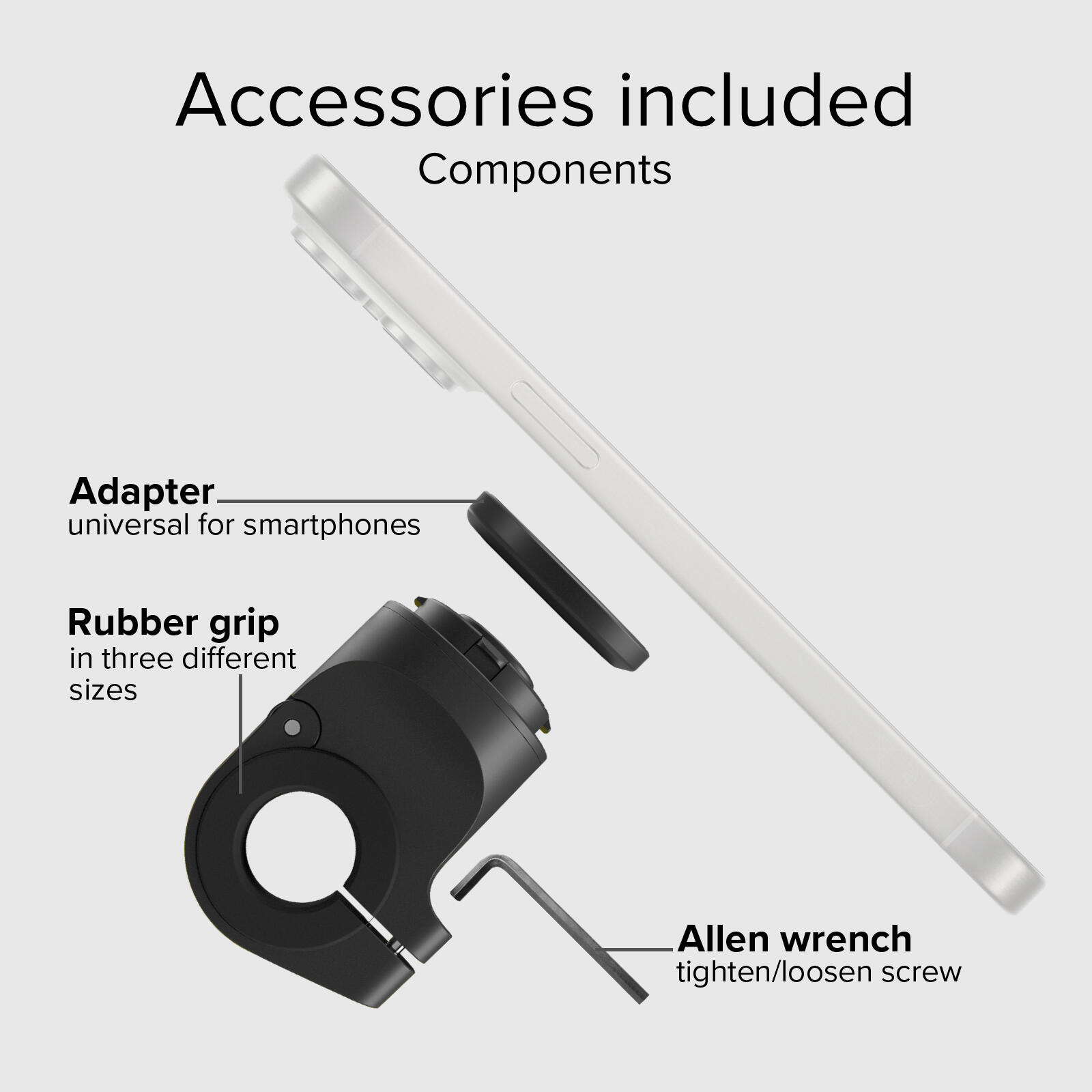 Supporto Portacellulare da Bici e Monopattino Ultra Stabile LockPro per Manubrio 5/7