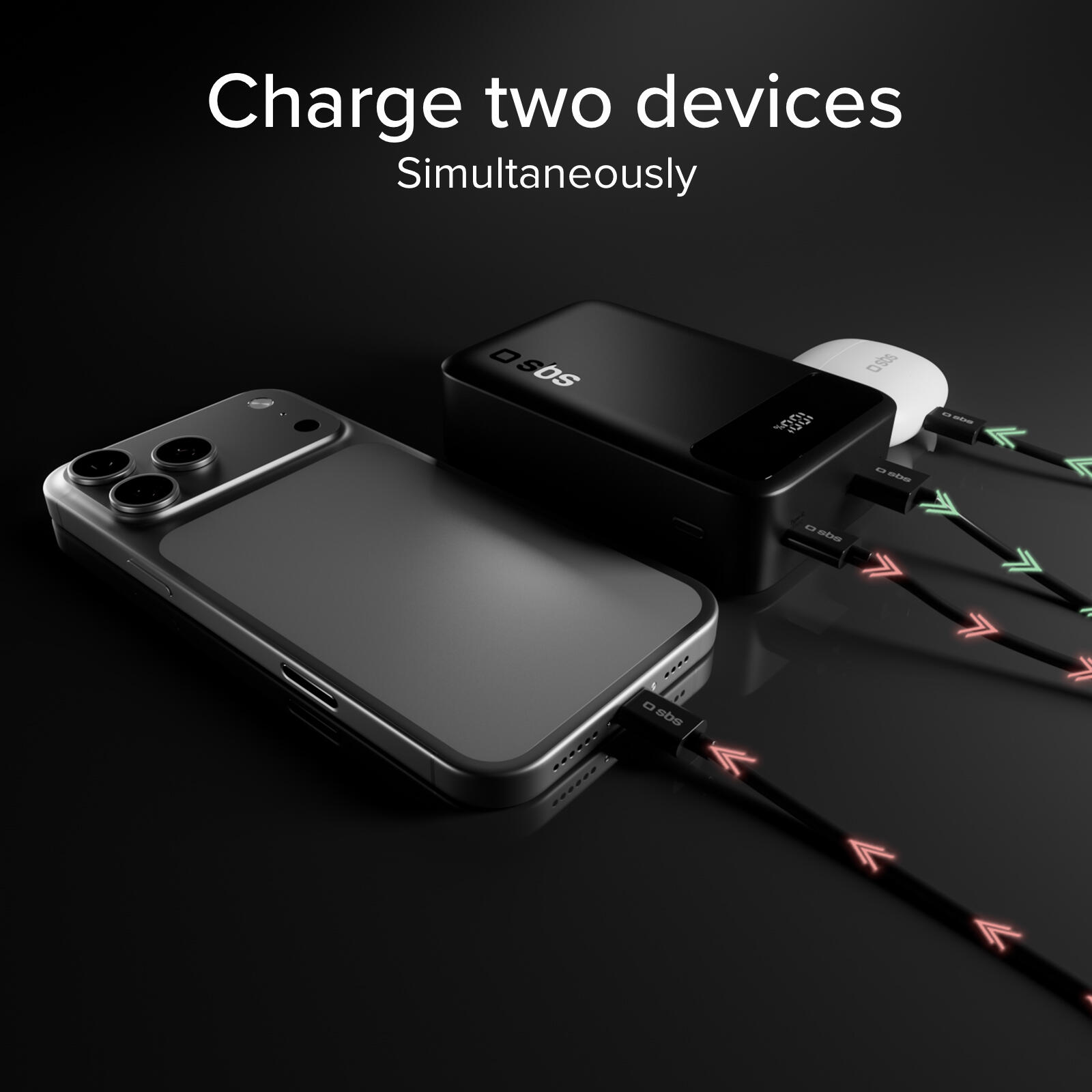 Powerbank Compatto 20000mAh con Display e Ricarica Rapida 20W USB-C e USB-A 7/7