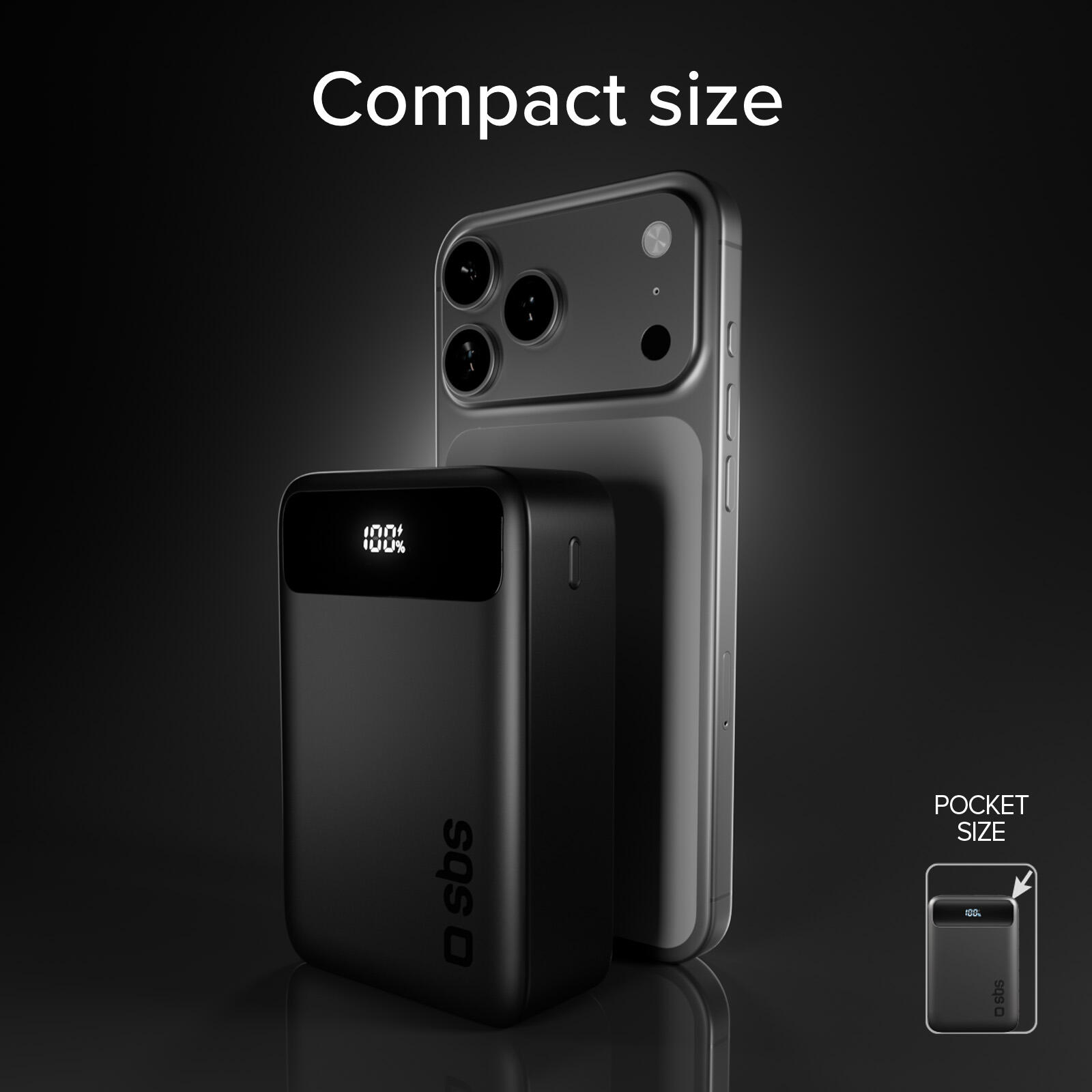 Powerbank Compatto 20000mAh con Display e Ricarica Rapida 20W USB-C e USB-A 5/7