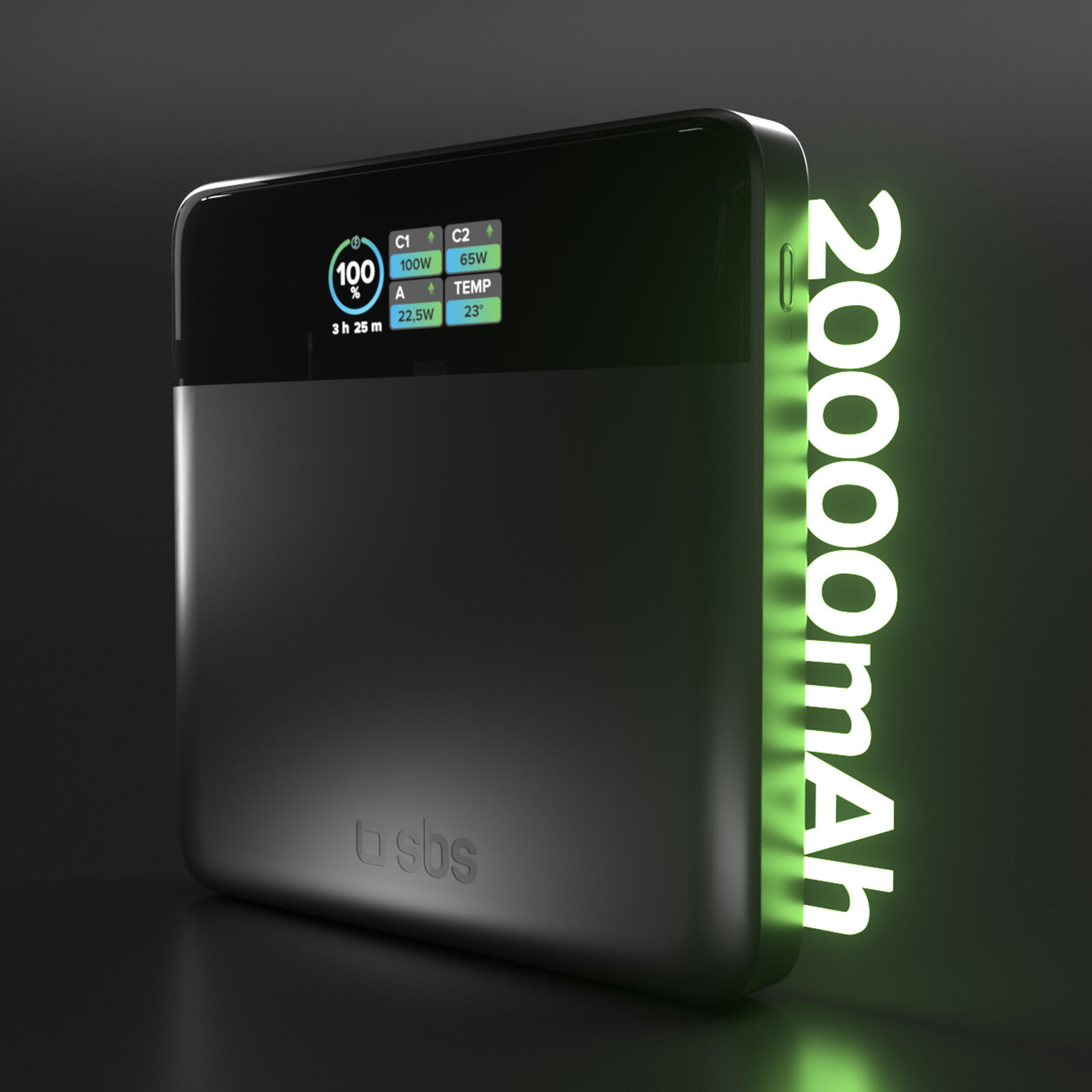 PowerBank da 20000mAh con Display LCD e Ricarica per Laptop da 100W 3/7