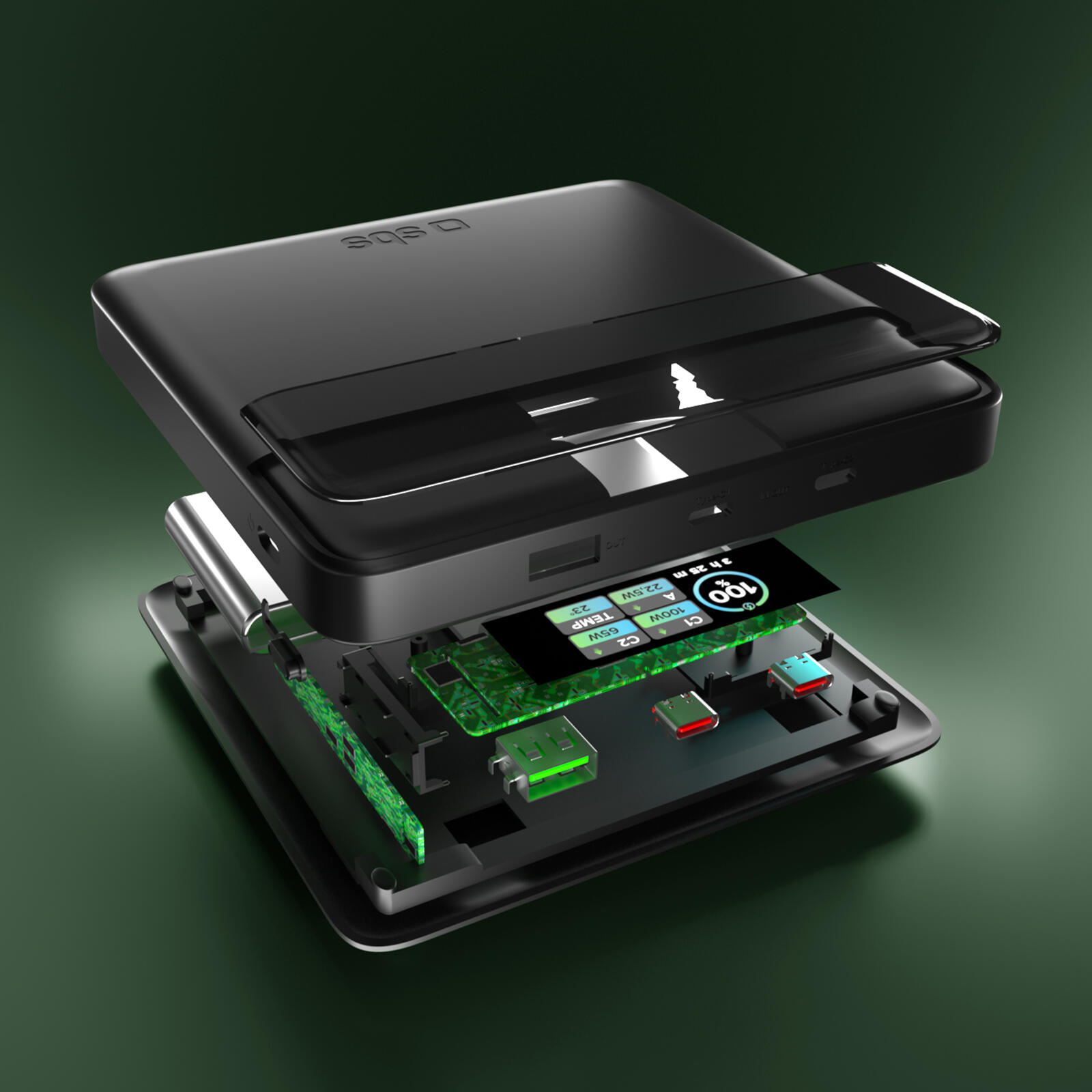 PowerBank da 20000mAh con Display LCD e Ricarica per Laptop da 100W 7/7