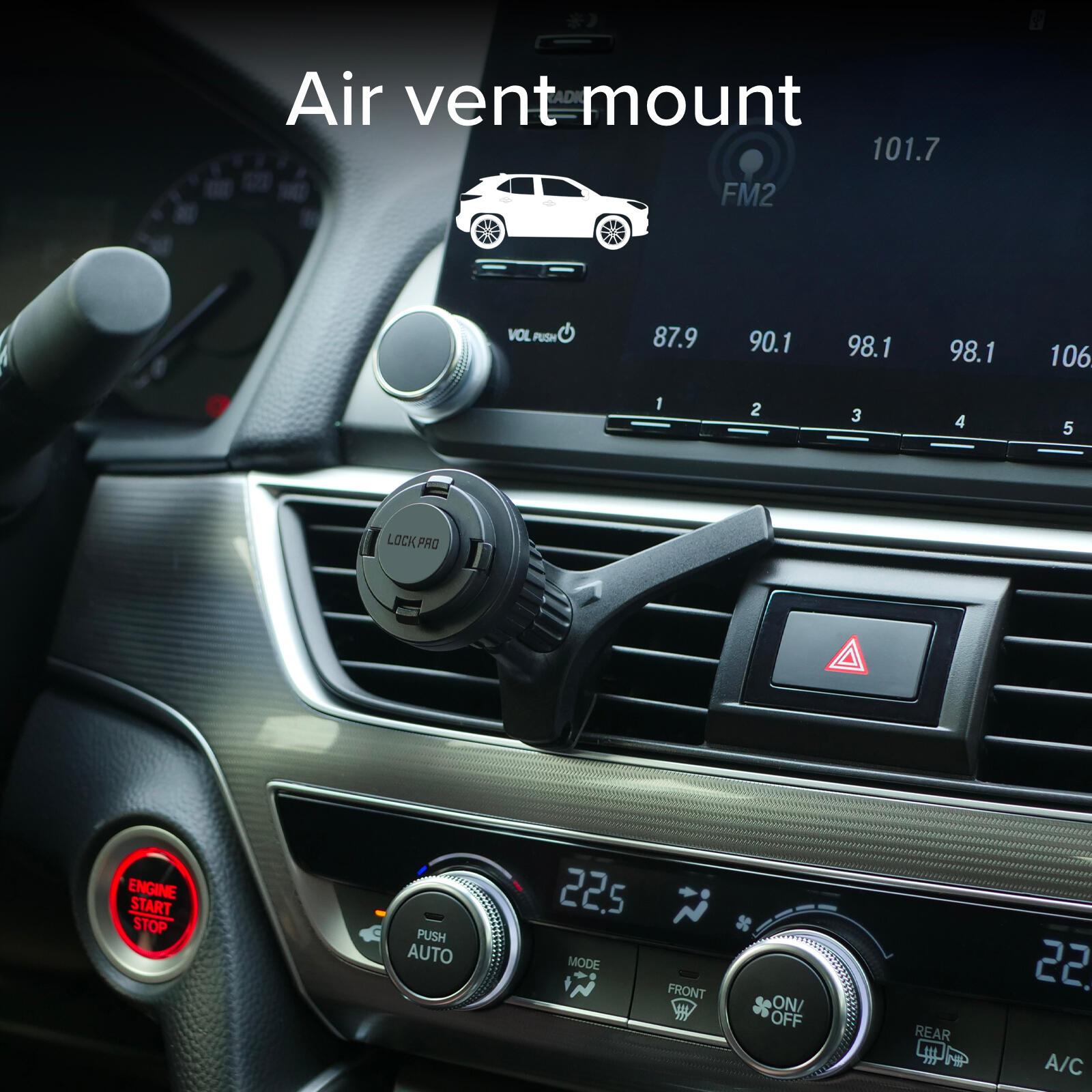 Support voiture bouches d’aération Lock Pro 3/7