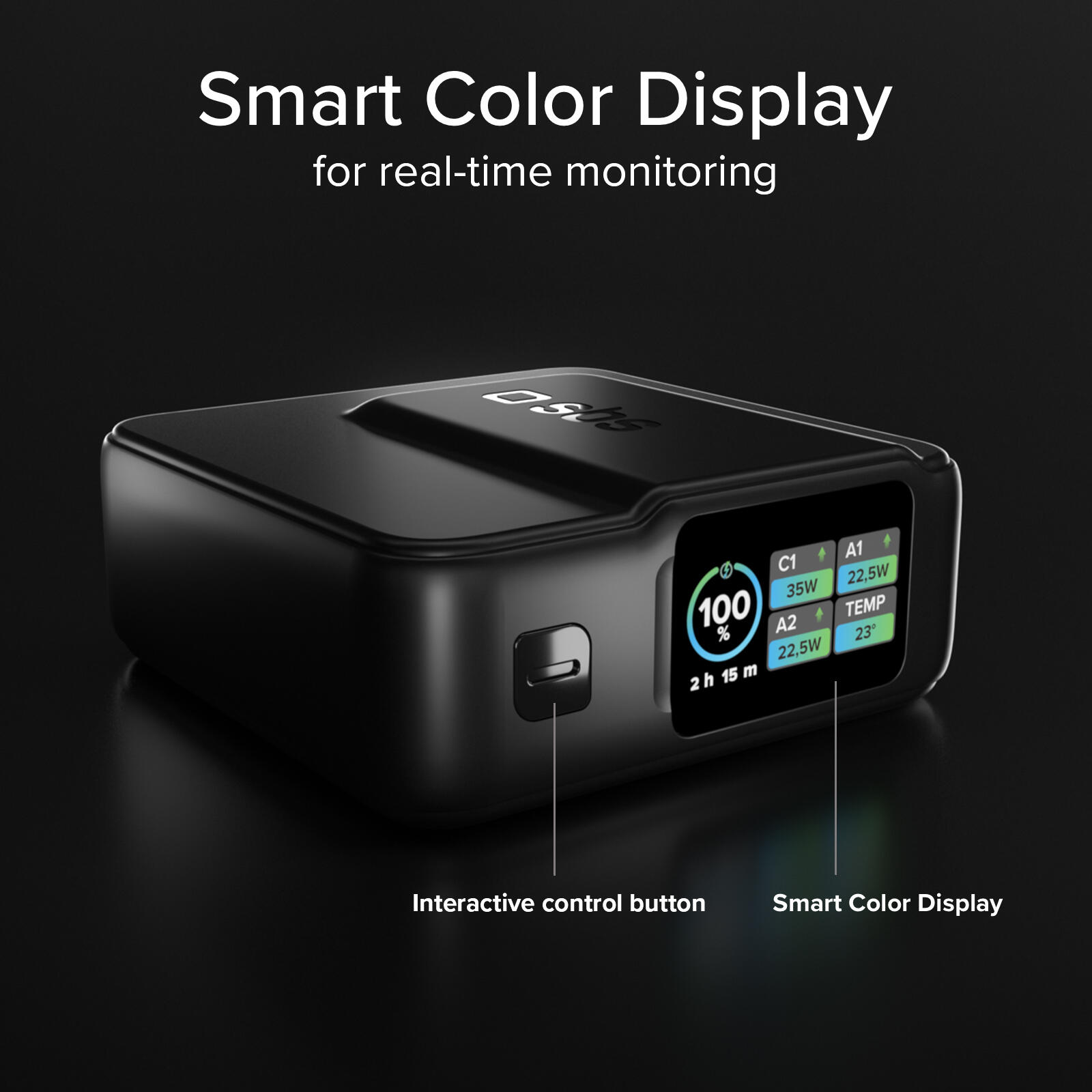 PowerBank 10000 mAh Ultra-compatto con Display Intelligente e PD 35 W 5/7