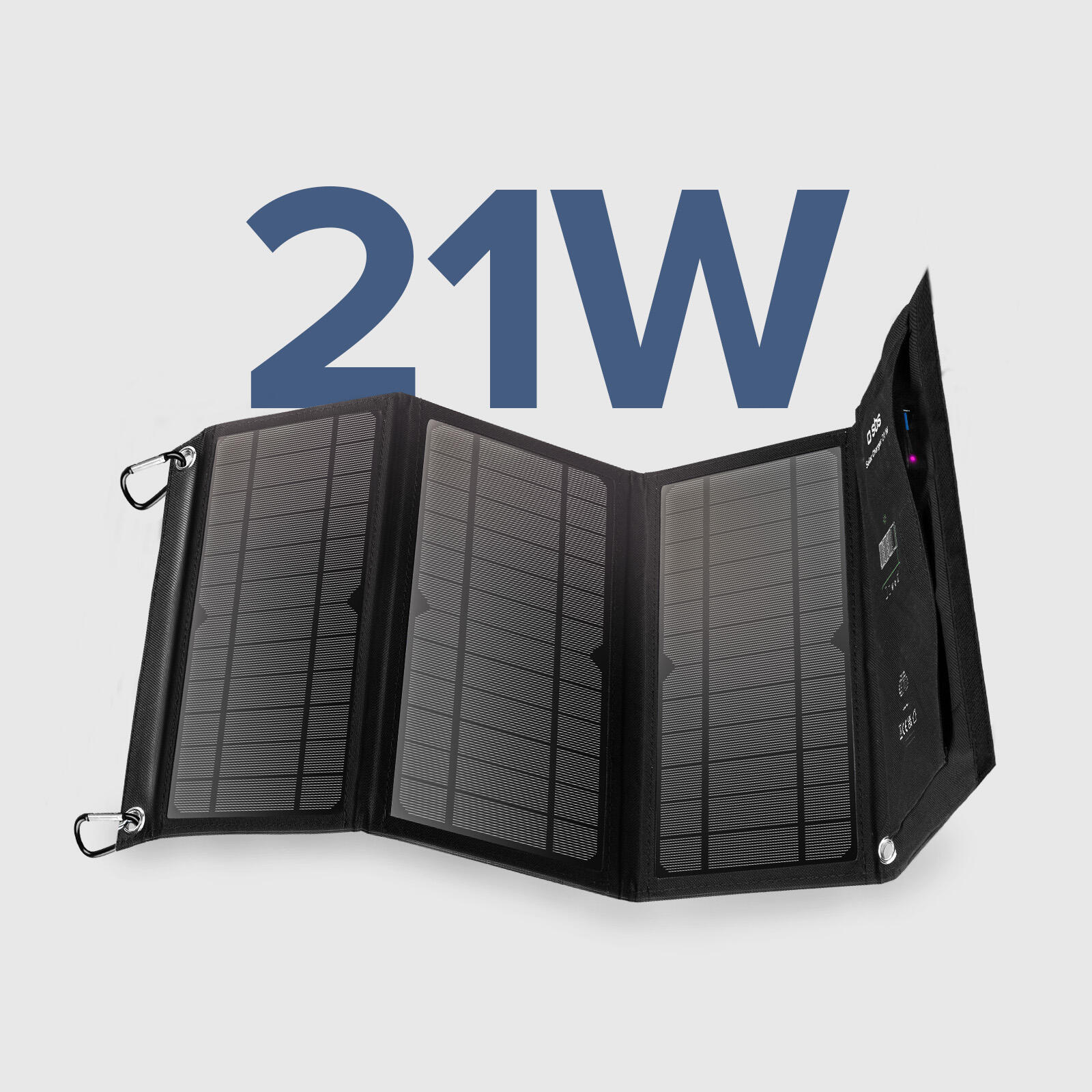 Caricabatterie Pannello Solare Pieghevole Portatile da 21Watt 2/7