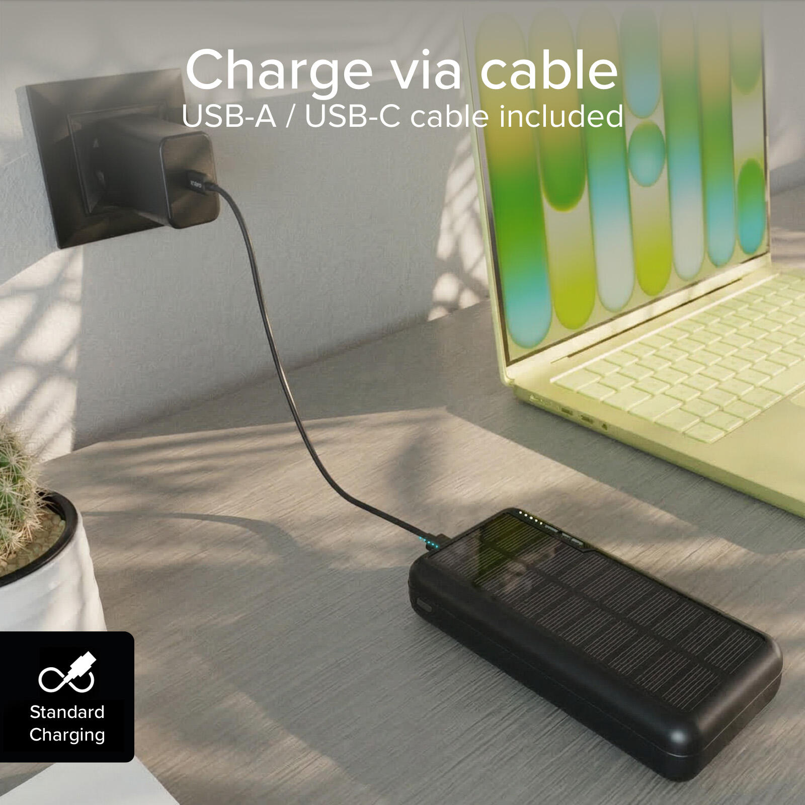 Batterie externe solaire de 10.000 mAh 6/7