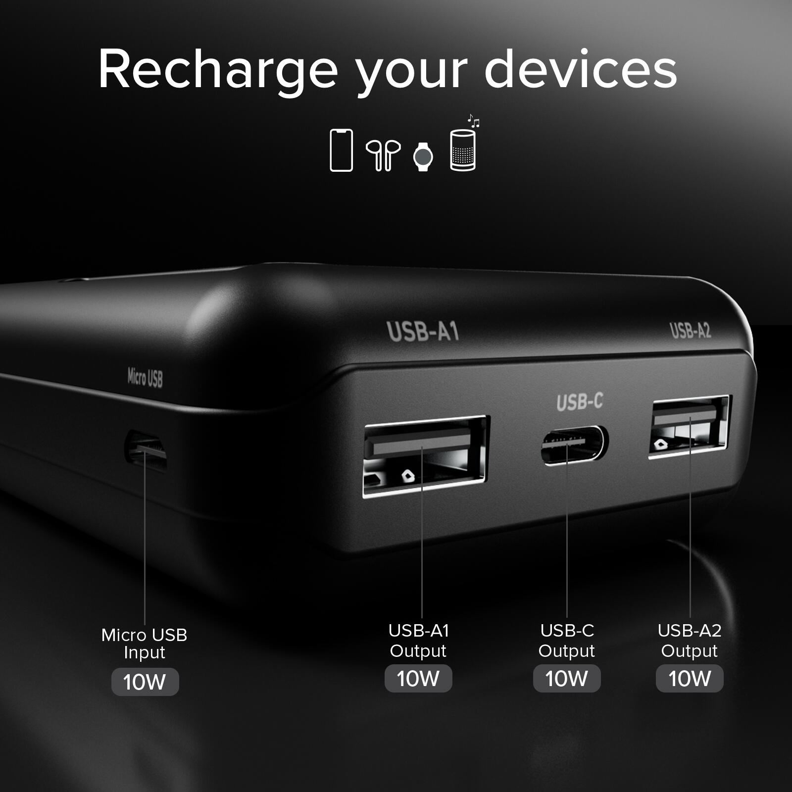 Batterie externe solaire de 10.000 mAh 7/7