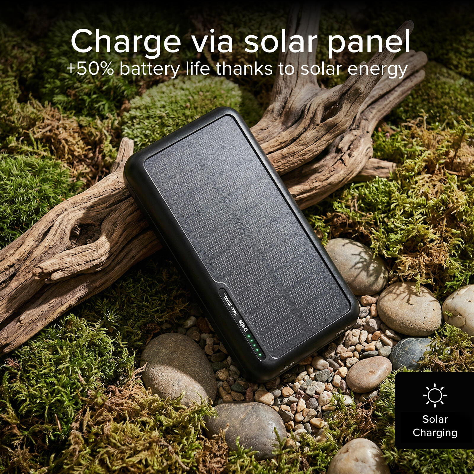 Batterie externe solaire de 10.000 mAh 5/7