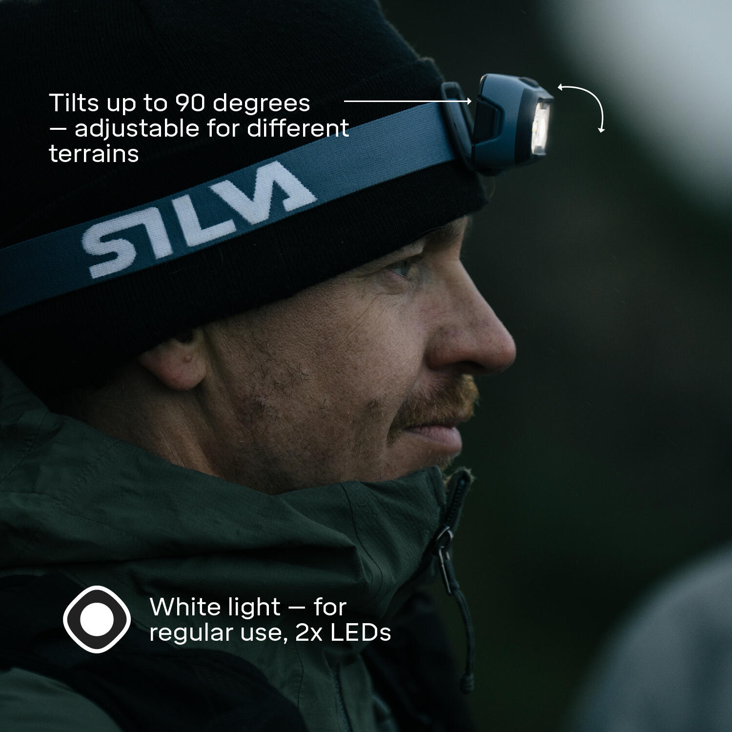 Compacte Seek 320 hybride hoofdlamp met 320 lumen 2/7
