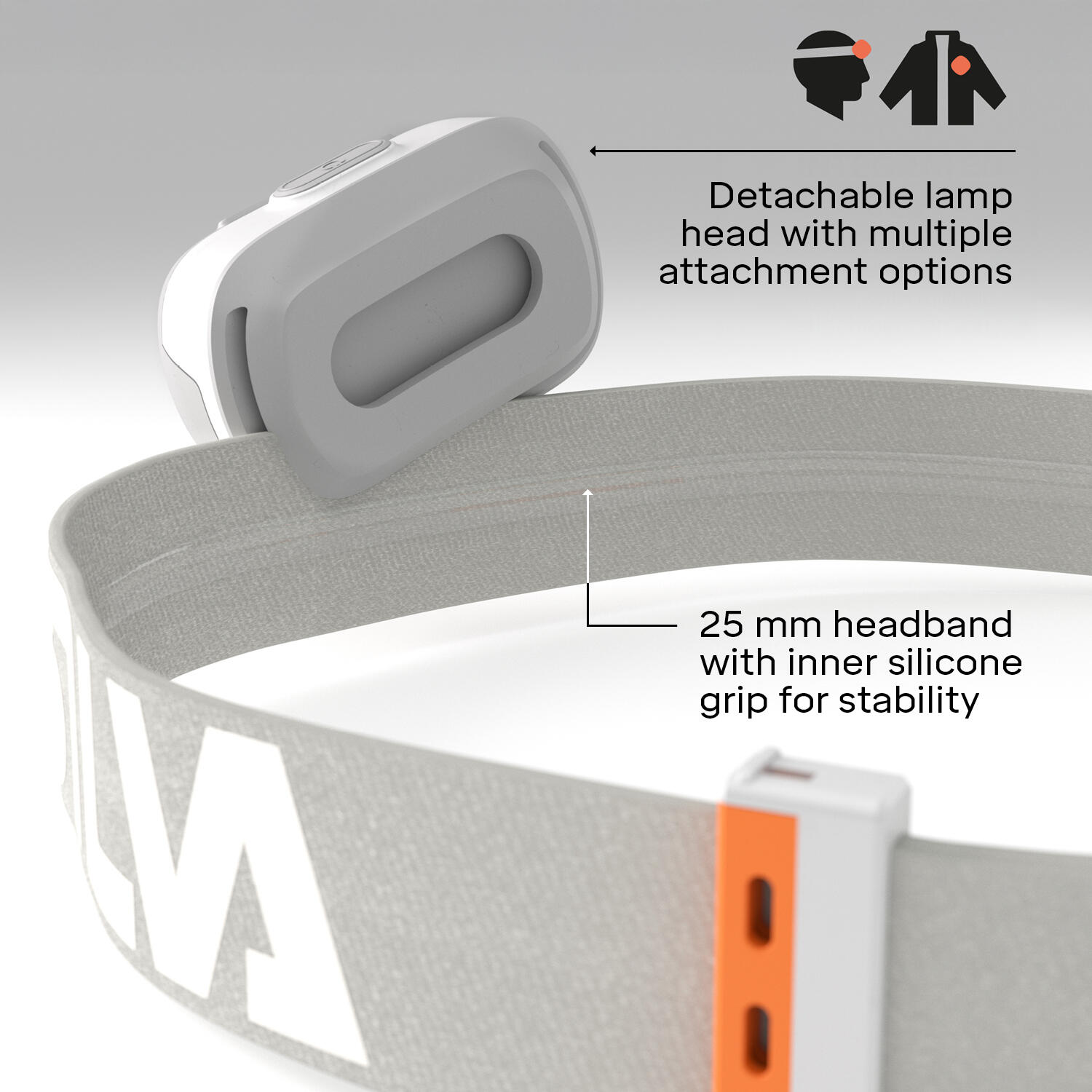 Compacte Seek 320 hybride hoofdlamp met 320 lumen 6/7