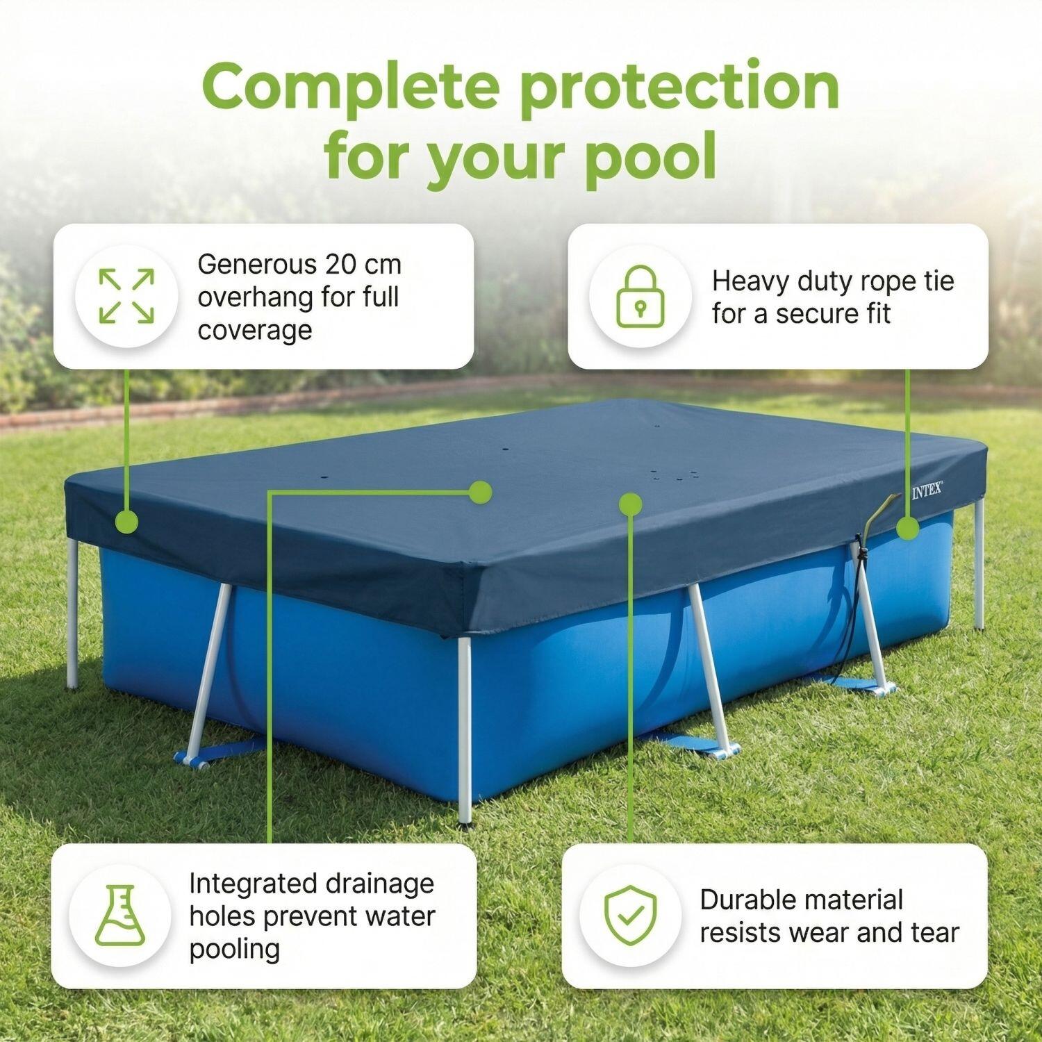 INTEX Piscina con estructura Rectangular - 260x160x65 cm - 7-piezas  S99 3/7
