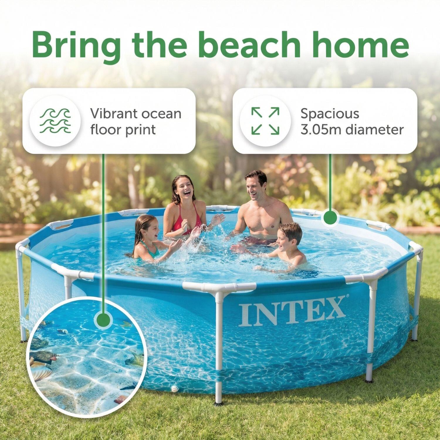 Frame Pool Rund - 305x76 cm - 7-teilig  S152 2/7