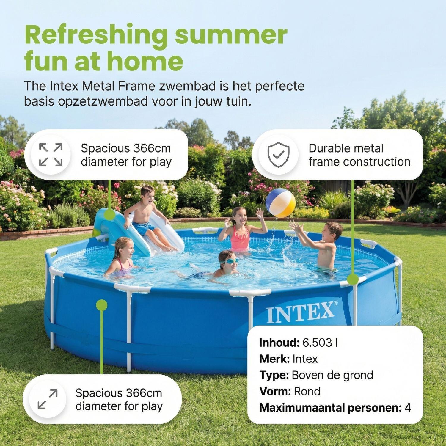 Frame Pool Rund - 366x76 cm - 7-teilig  S31 2/7