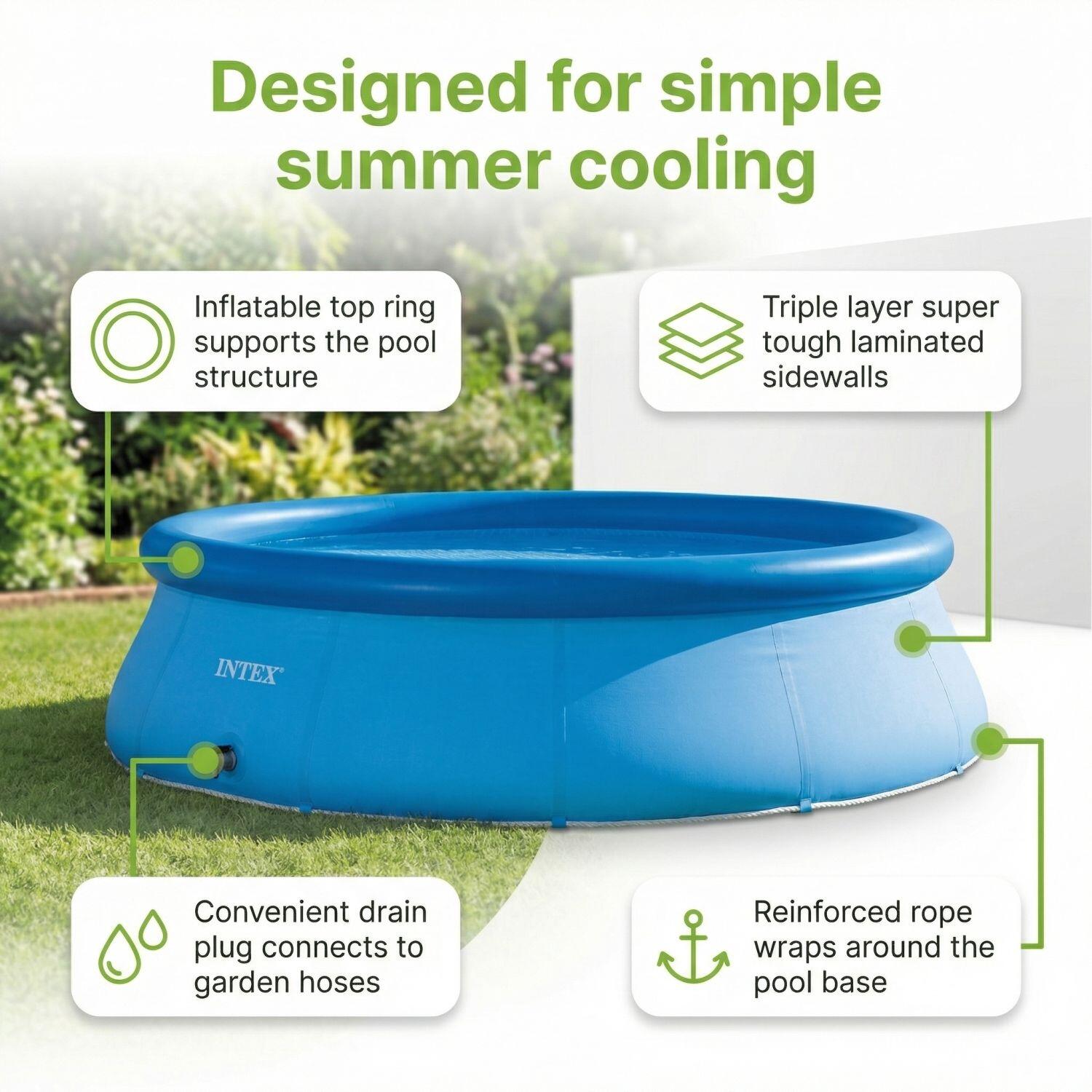 INTEX Piscina Easy Set Redonda - 366x76 cm - 7-piezas S151 7/7