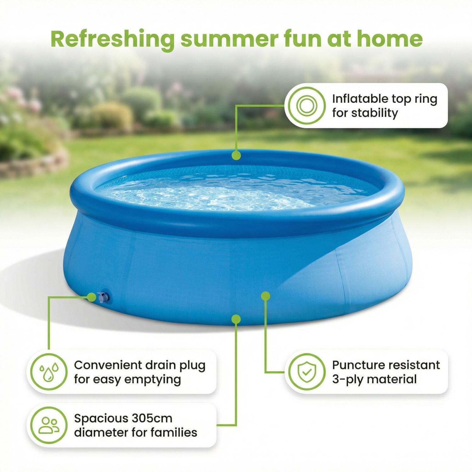 Easy Set Pool Rund - 305x76 cm - 7-teilig  S46 2/7