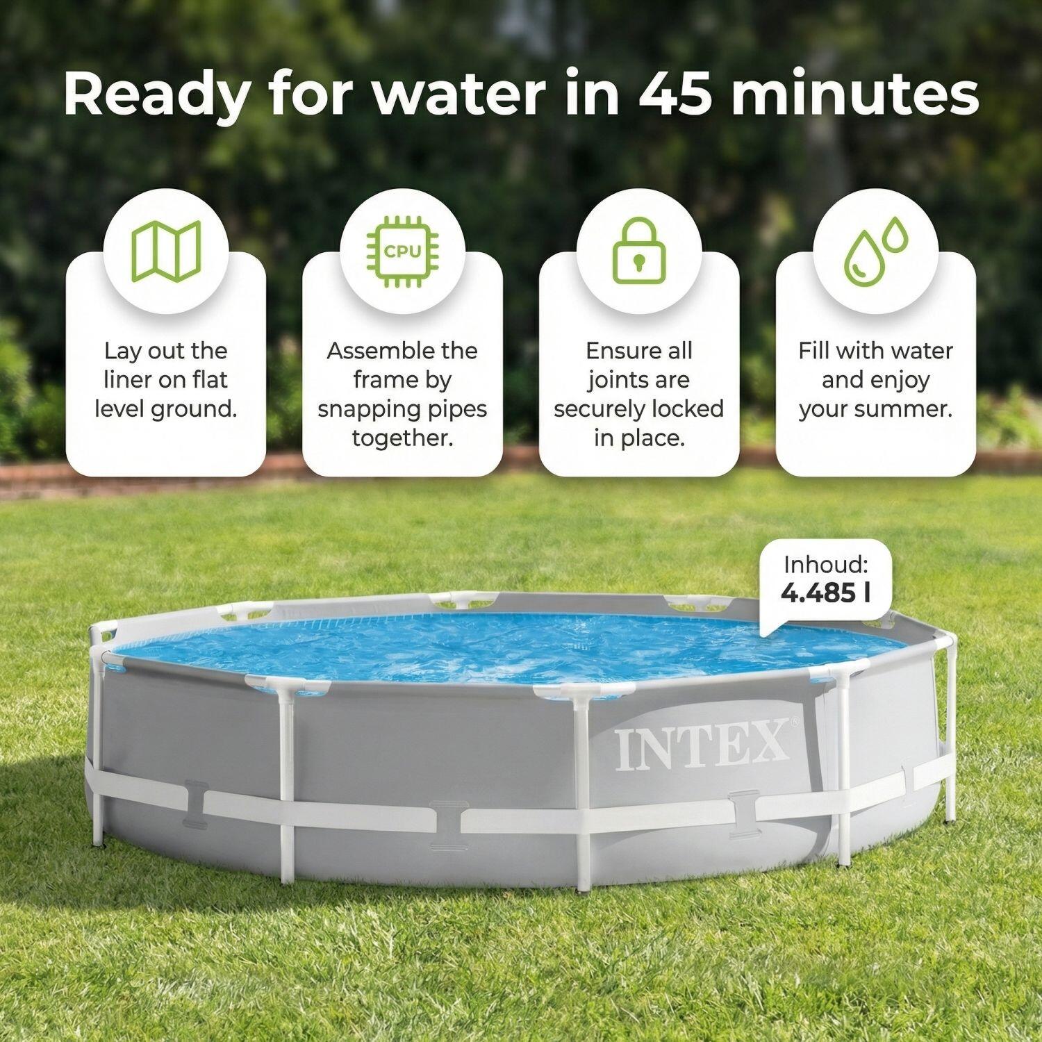 INTEX Piscina Prism Frame Redonda - 305x76 cm - 7-piezas S20 7/7