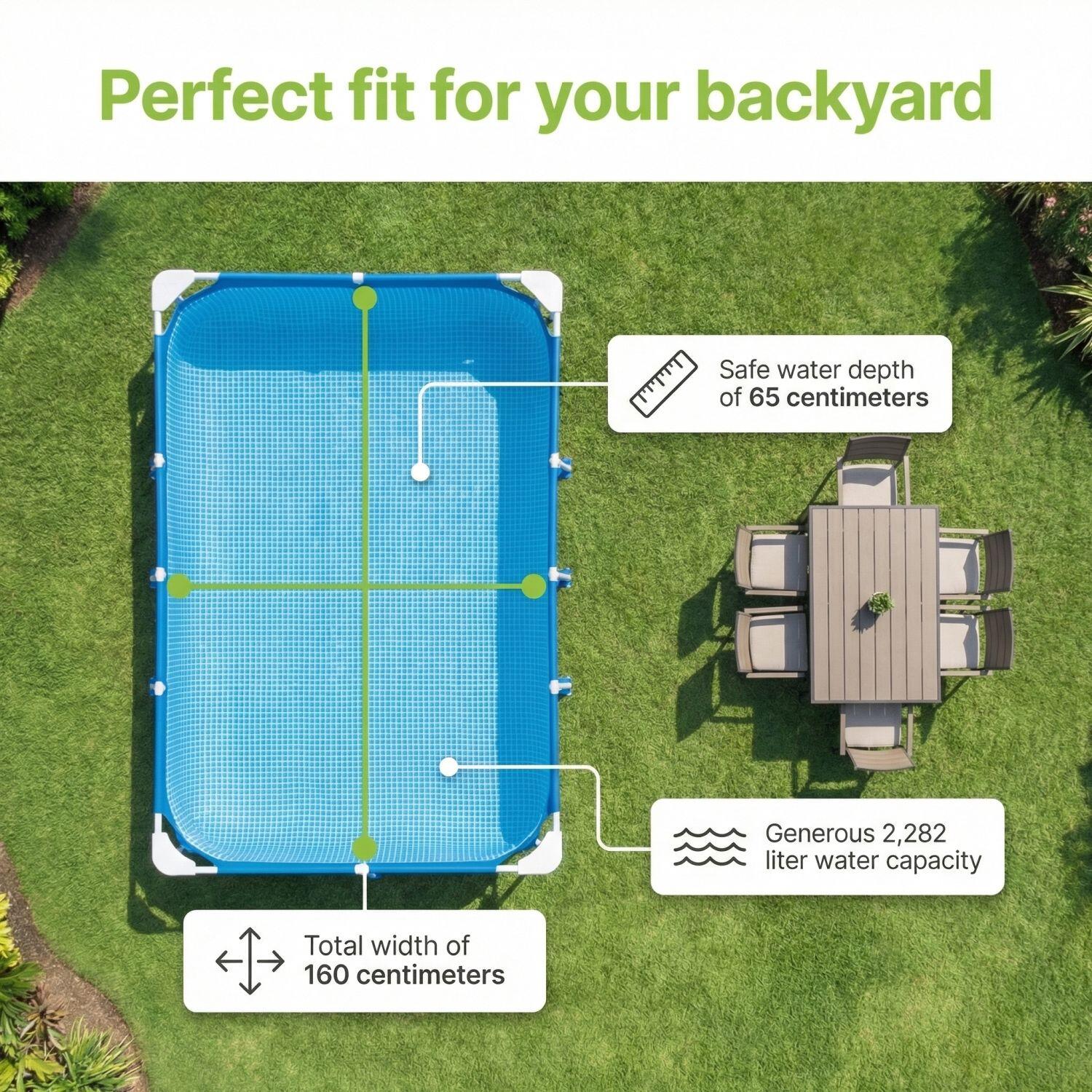 INTEX Piscina con estructura Rectangular - 260x160x65 cm - 7-piezas  S99 7/7