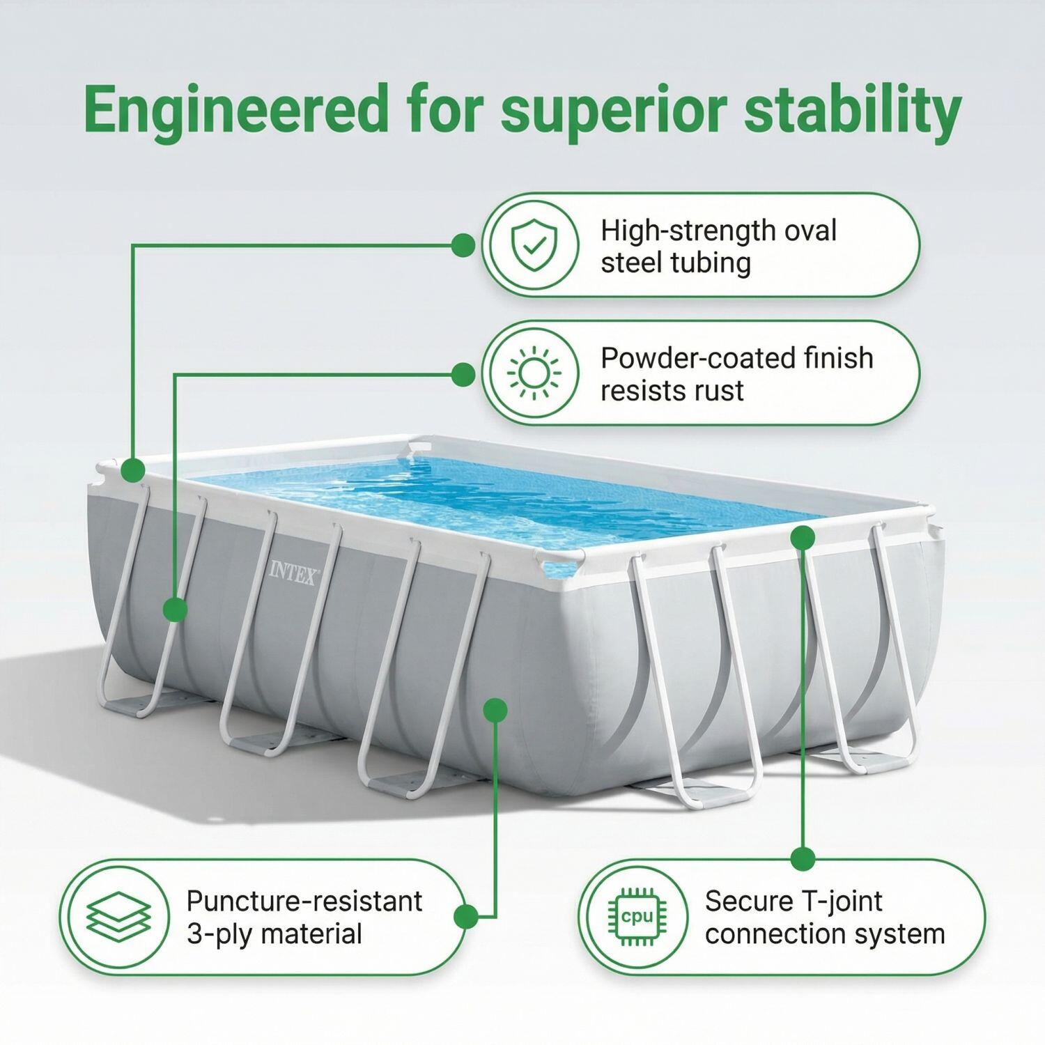 INTEX Piscina Prism Frame Redonda - 366x76 cm - 7-piezas S107 7/7