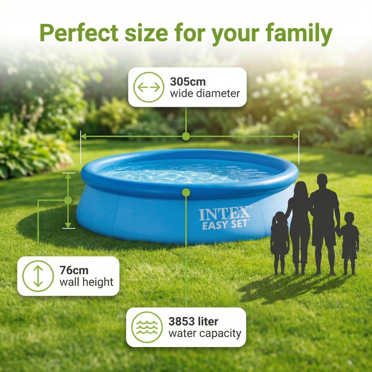 INTEX Piscina Easy Set Redonda - 305x76 cm - 7-piezas S87 7/7