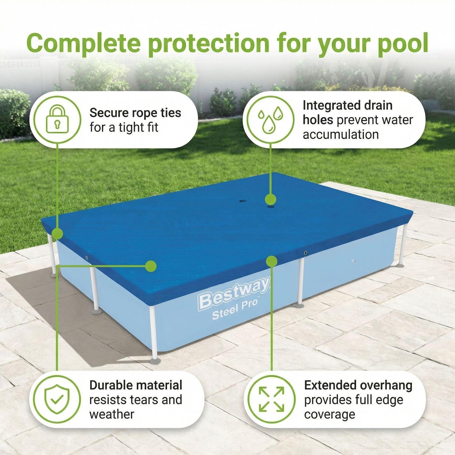 Bestway Steel Pro Rechteckig - 221x150x43 cm - 7-teilig  S146 3/7