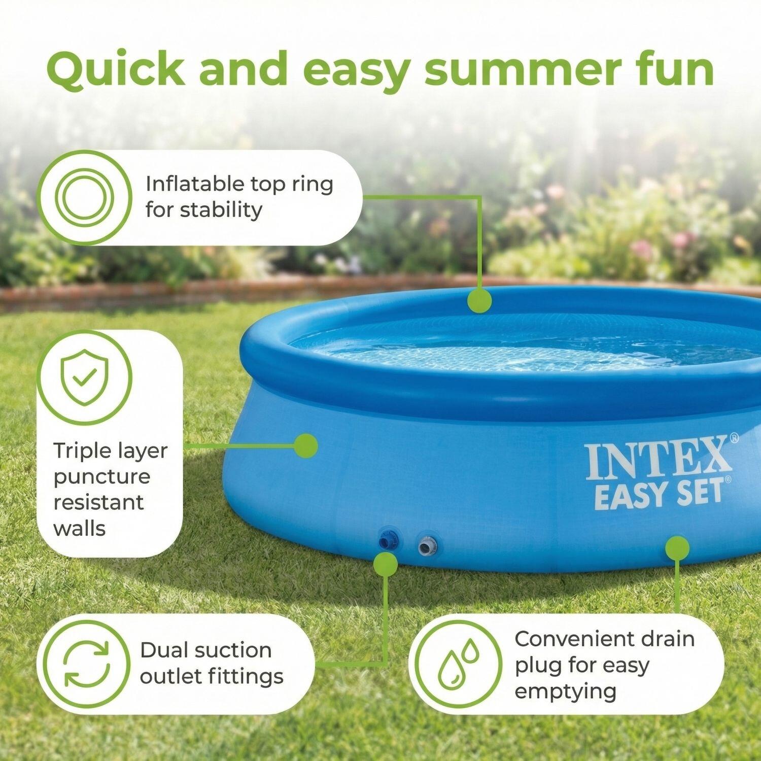 Easy Set Pool Rund - 244x61 cm - 7-teilig  S135 2/7