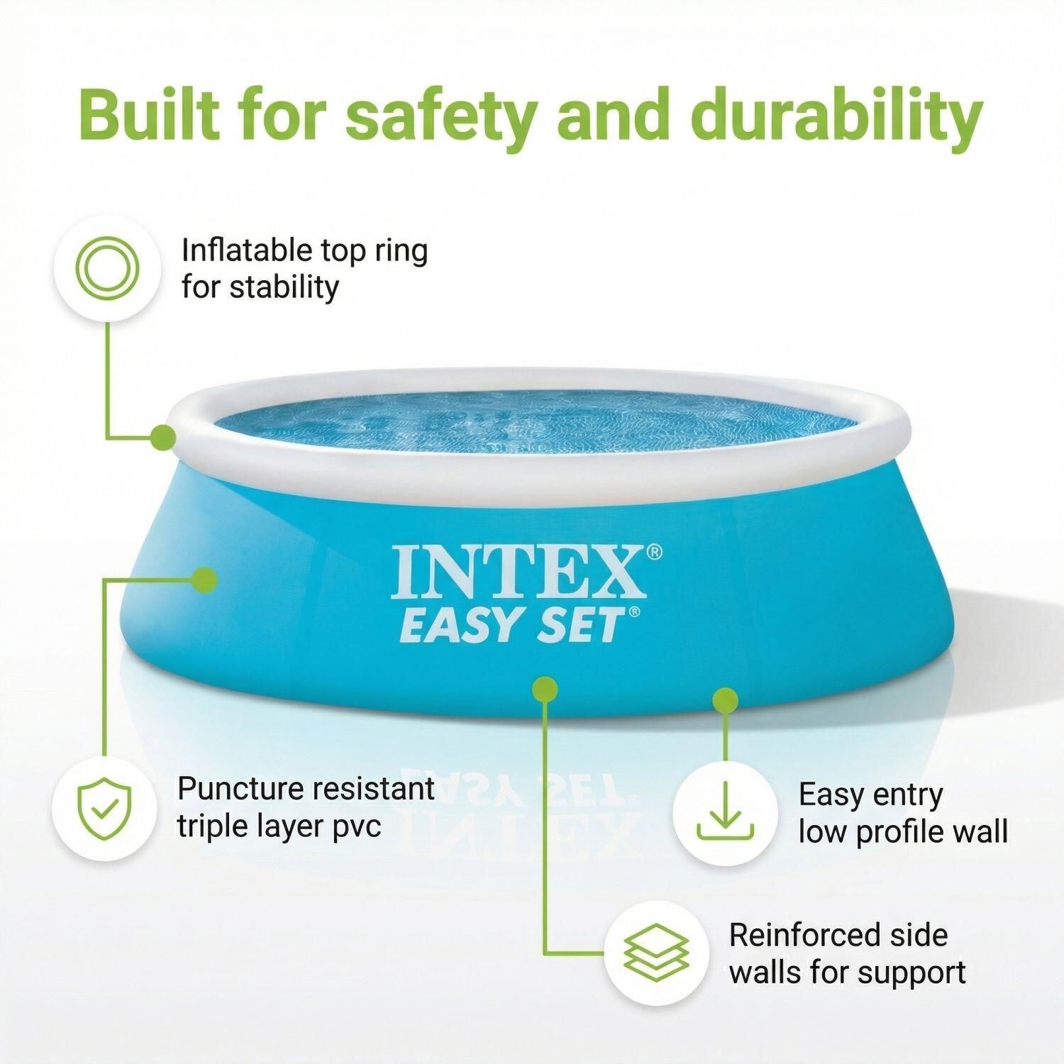 INTEX Piscina Easy Set Redonda - 183x51 cm - 7-piezas S46 7/7