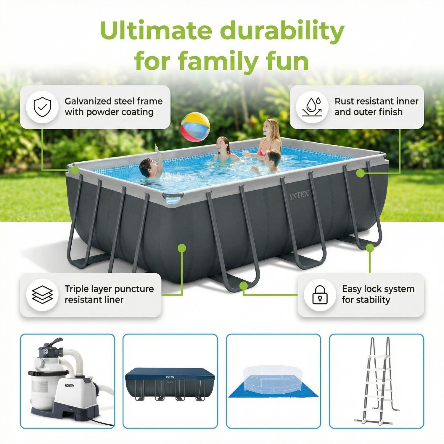 Ultra XTR Pool Rechteckig - 549x274x132 cm - 9-teilig  S590 2/7