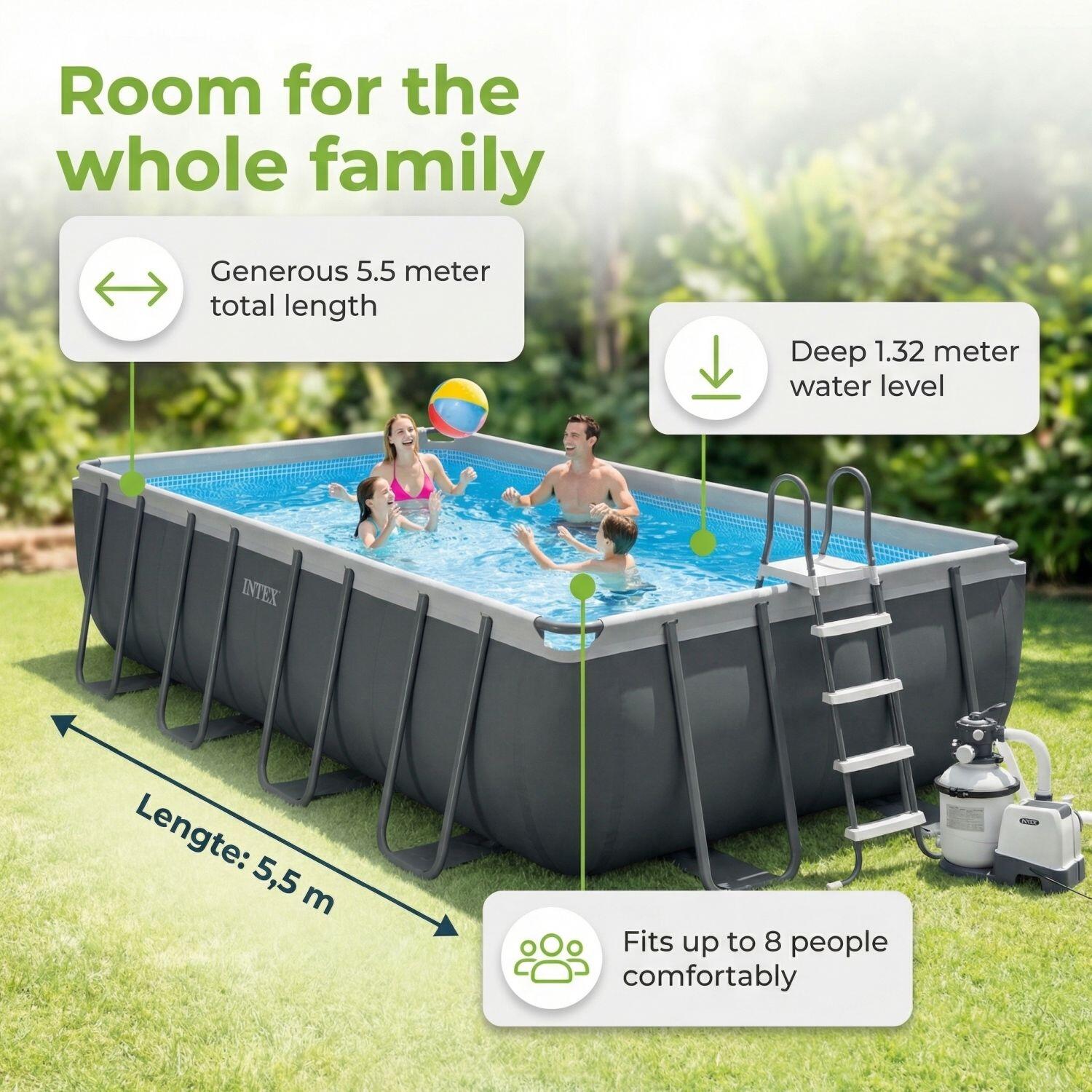 Ultra XTR Pool Rechteckig - 549x274x132 cm - 9-teilig  S590 5/7