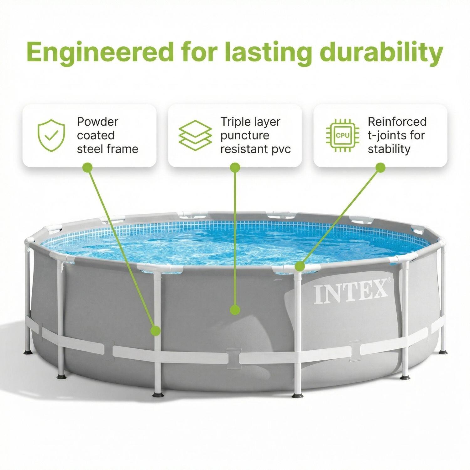 Prism Frame Pool Rund - 549x122 cm - 9-teilig  S583 5/7