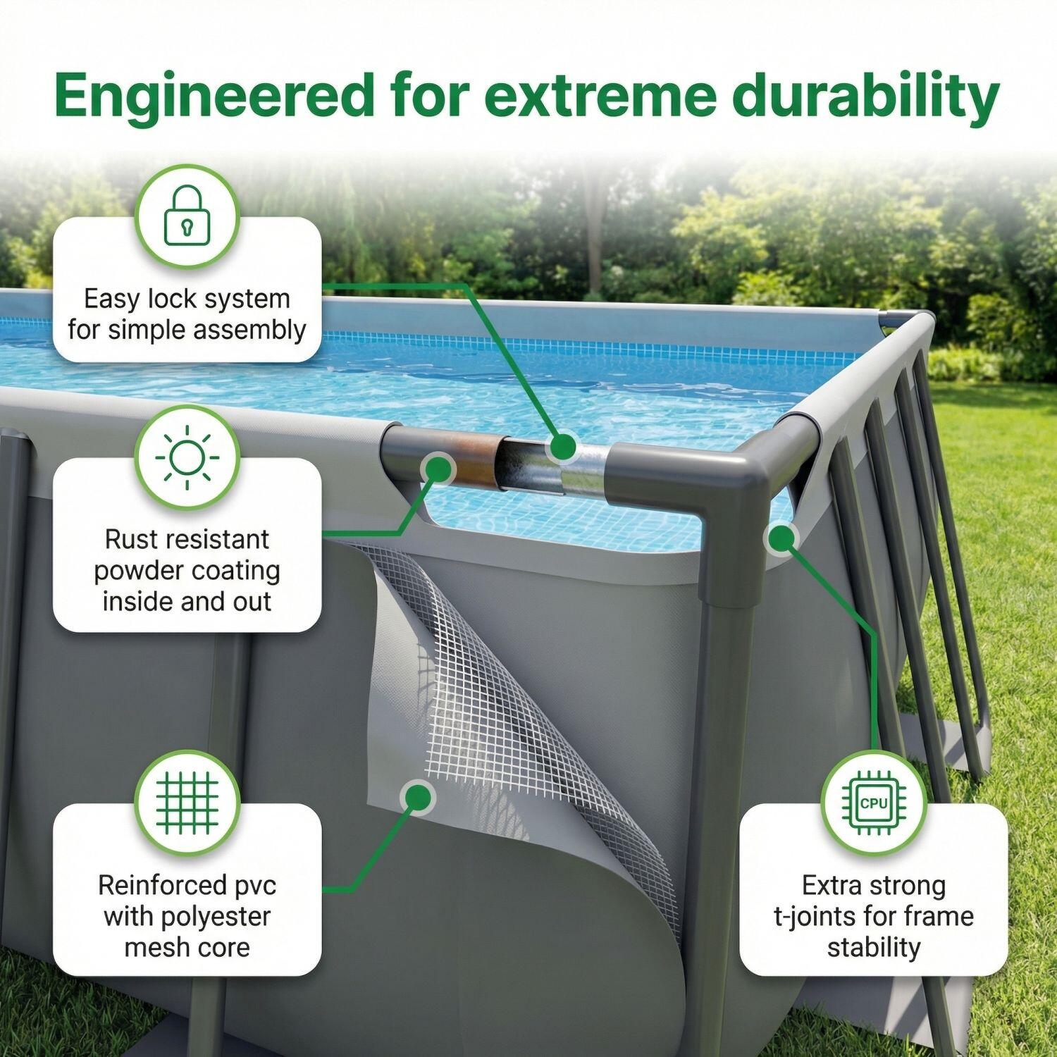 Ultra XTR Pool Rechteckig - 975x488x132 cm - 8-teilig  S670 4/7
