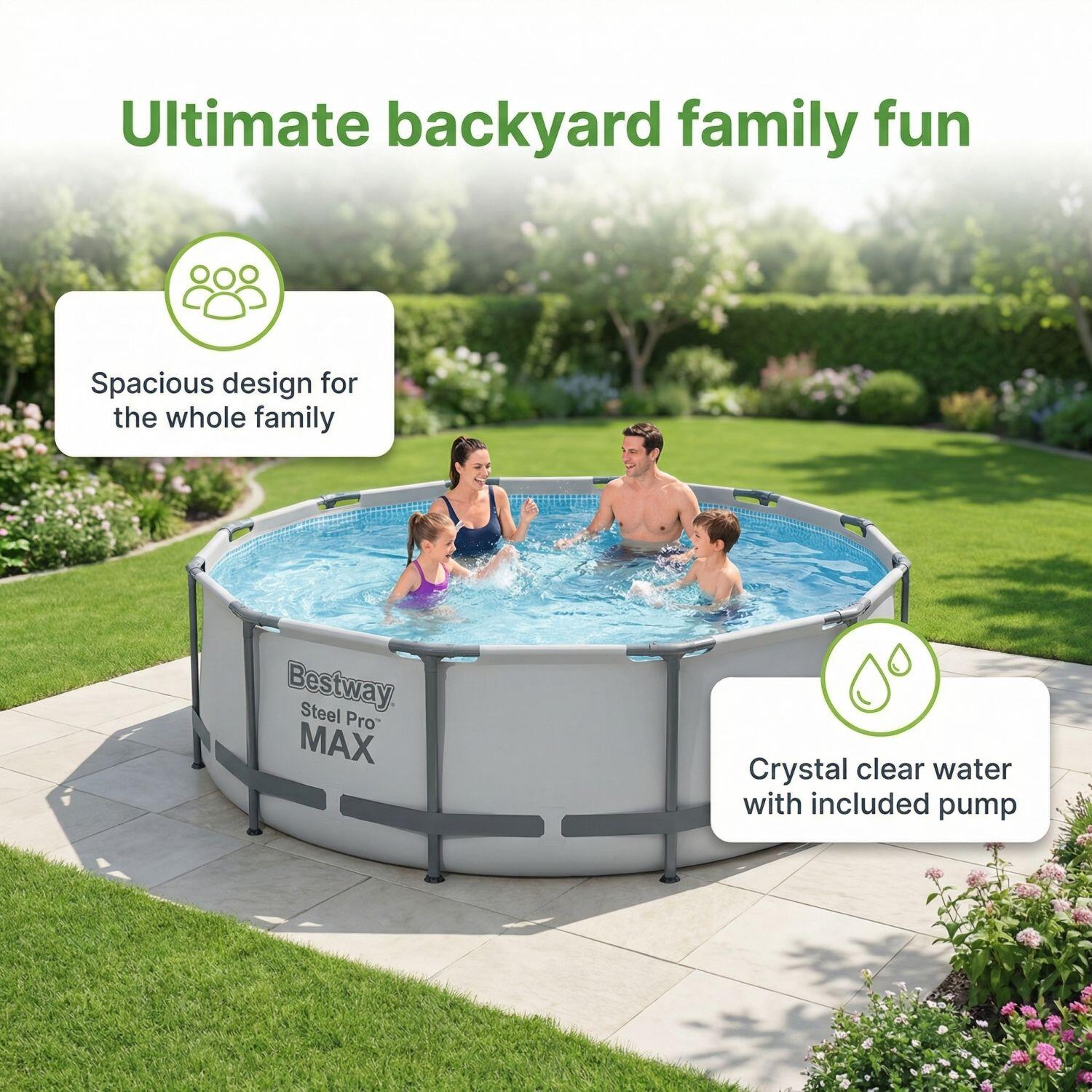 Bestway Steel Pro MAX Rund - 427x84 cm - 8-teilig  S605 2/7