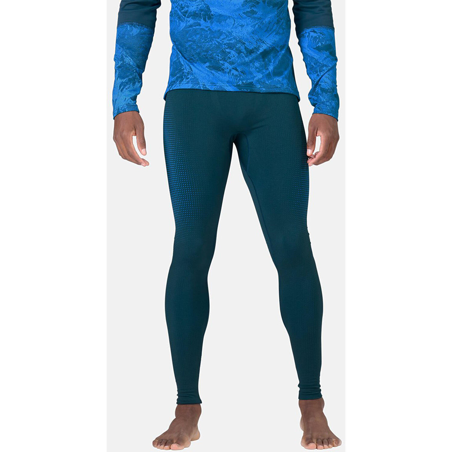 Odlo Performance Warm Eco Lange Panty Blauw 3/4