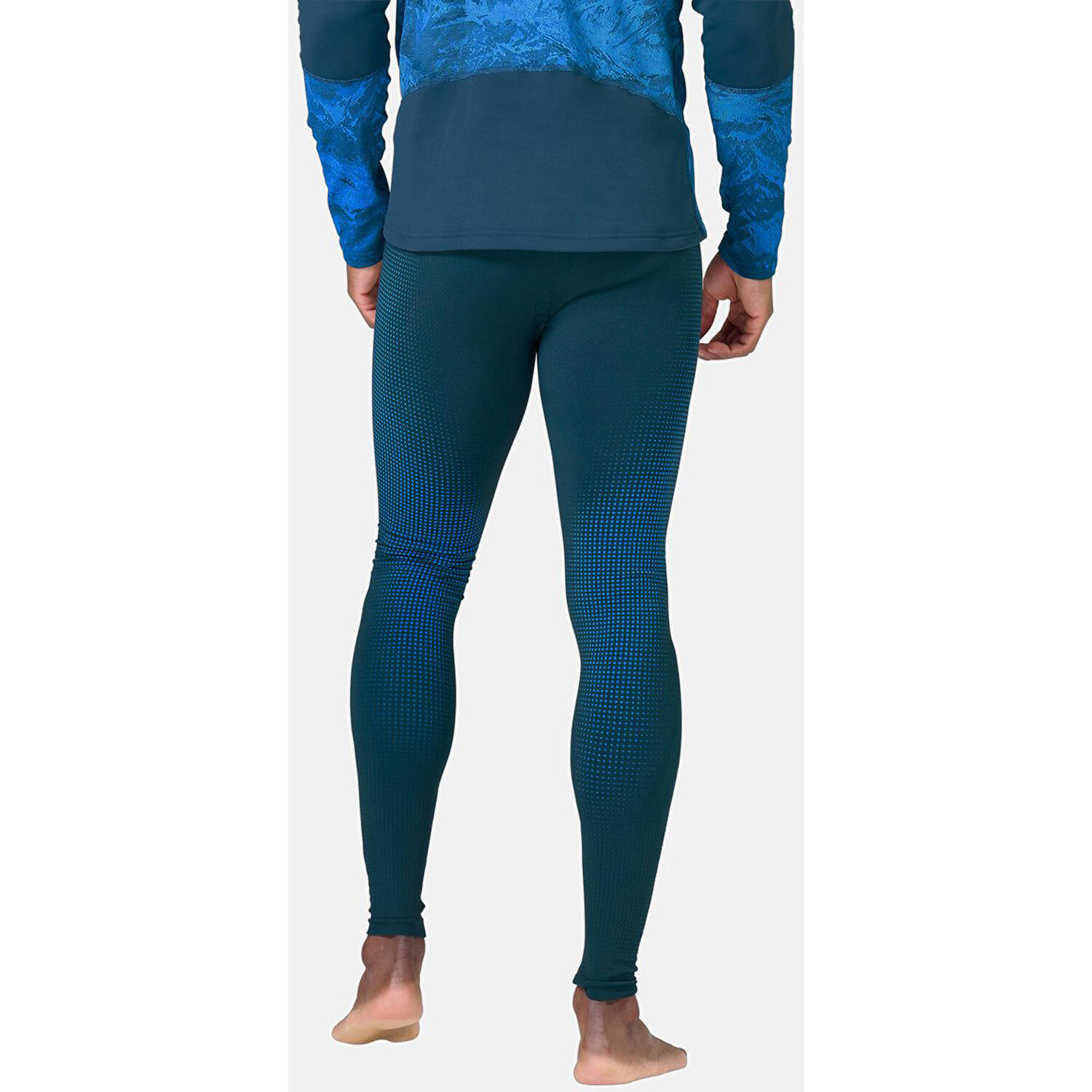 Odlo Performance Warm Eco Lange Panty Blauw 4/4