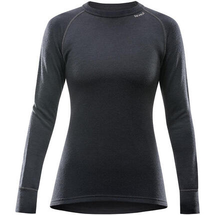 T-shirt technique femme Devold Expedition Merino 235 manches longues noir