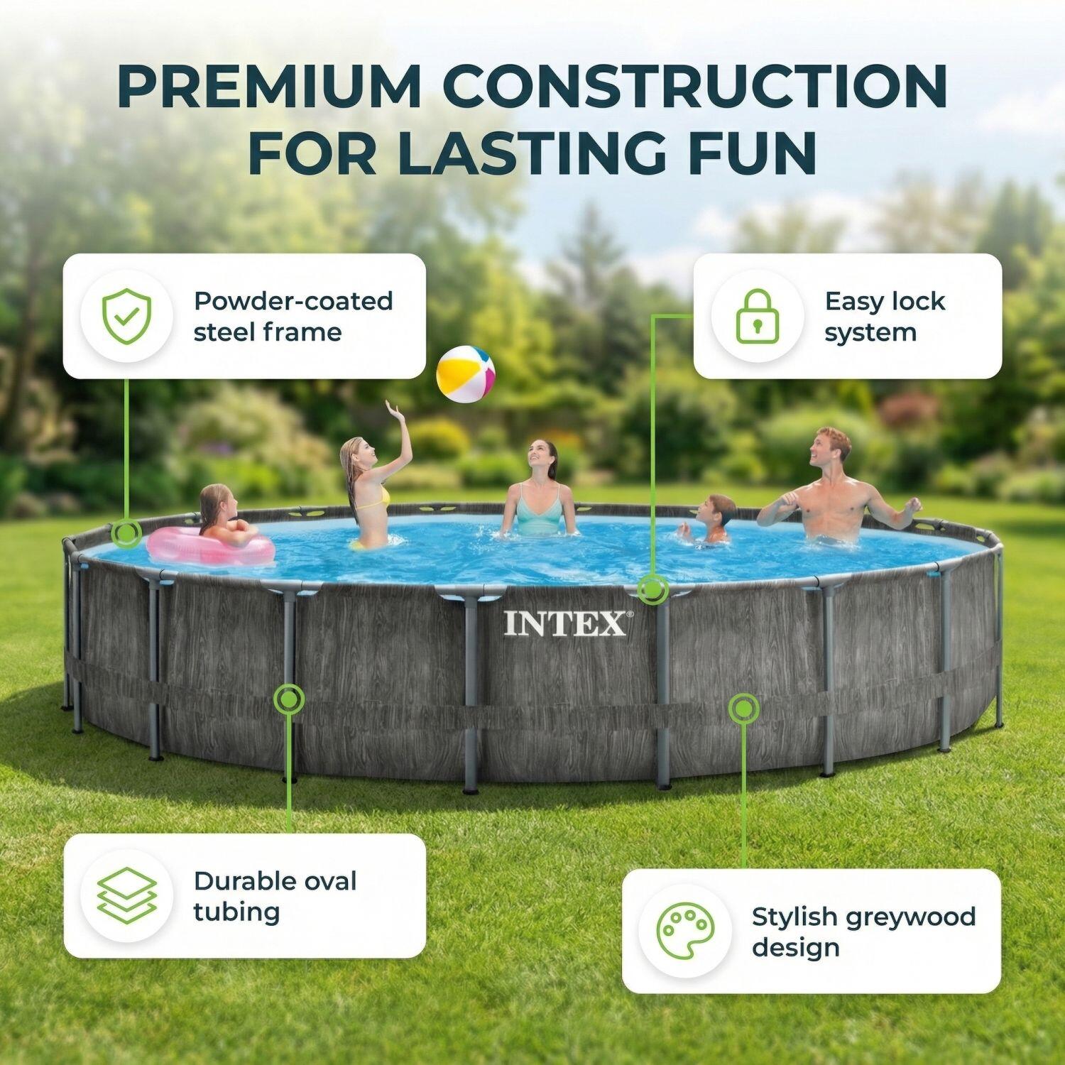 Prism Frame Pool Rund - 549x122 cm - 9-teilig  S600 2/7