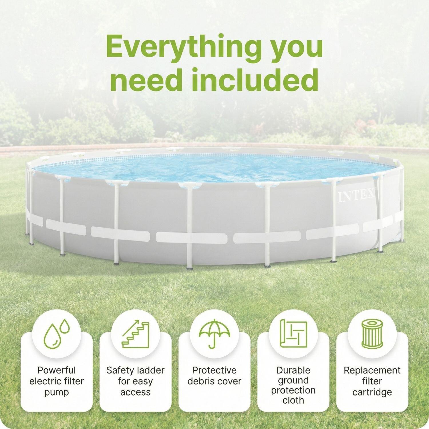 Prism Frame Pool Rund - 549x122 cm - 8-teilig  S546 6/7