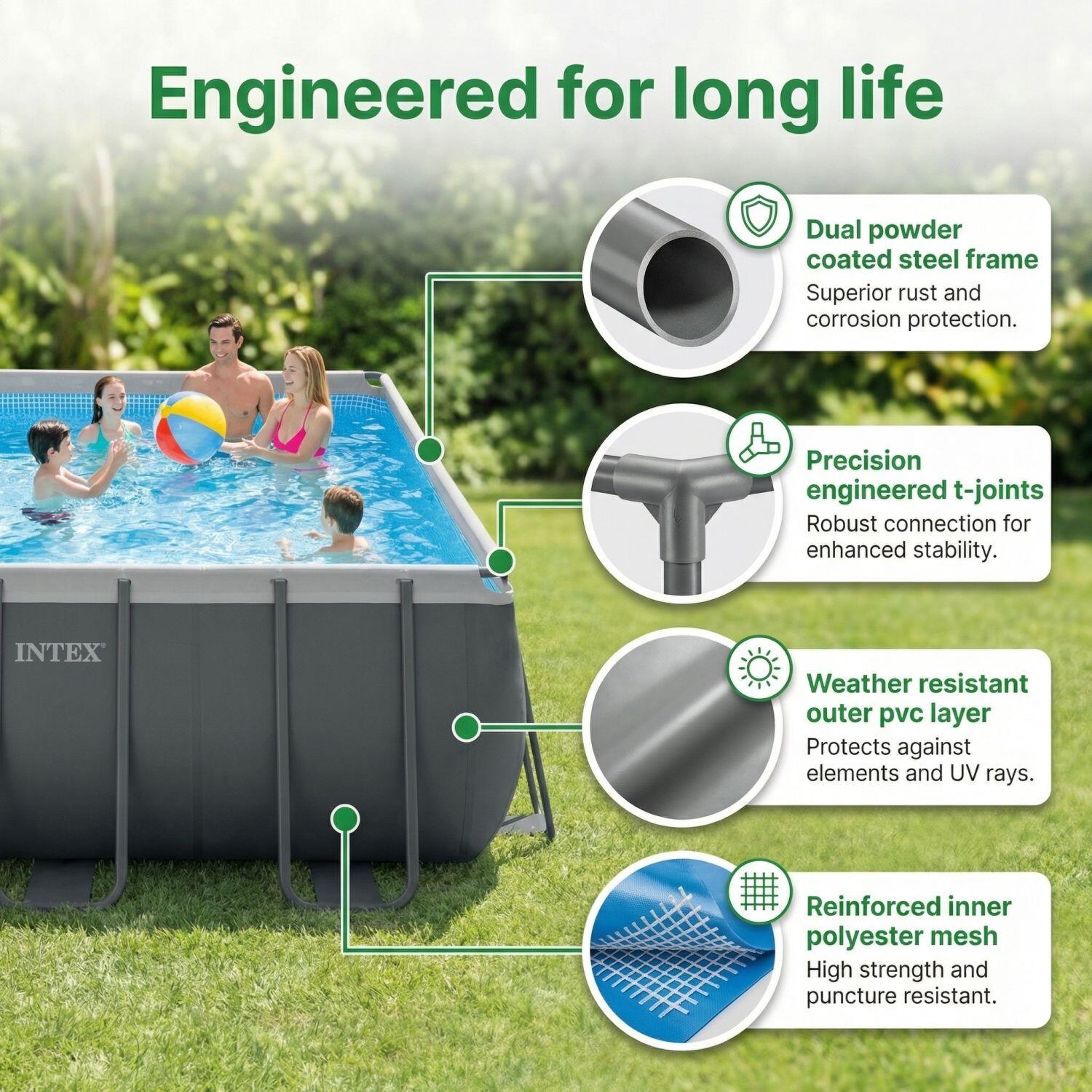 Ultra XTR Pool Rechteckig - 549x274x132 cm - 8-teilig  S599 6/7