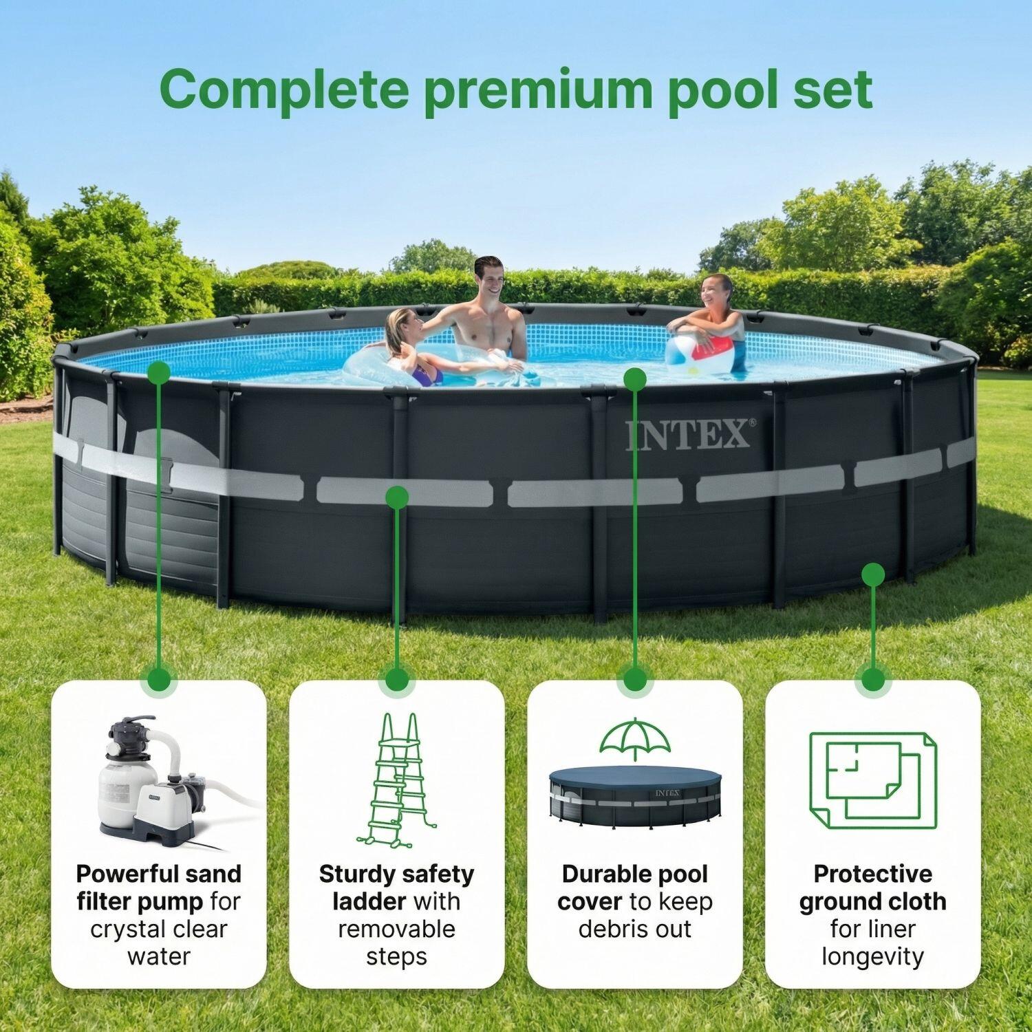 Ultra XTR Pool Rund - 610x122 cm - 8-teilig  S629 6/7