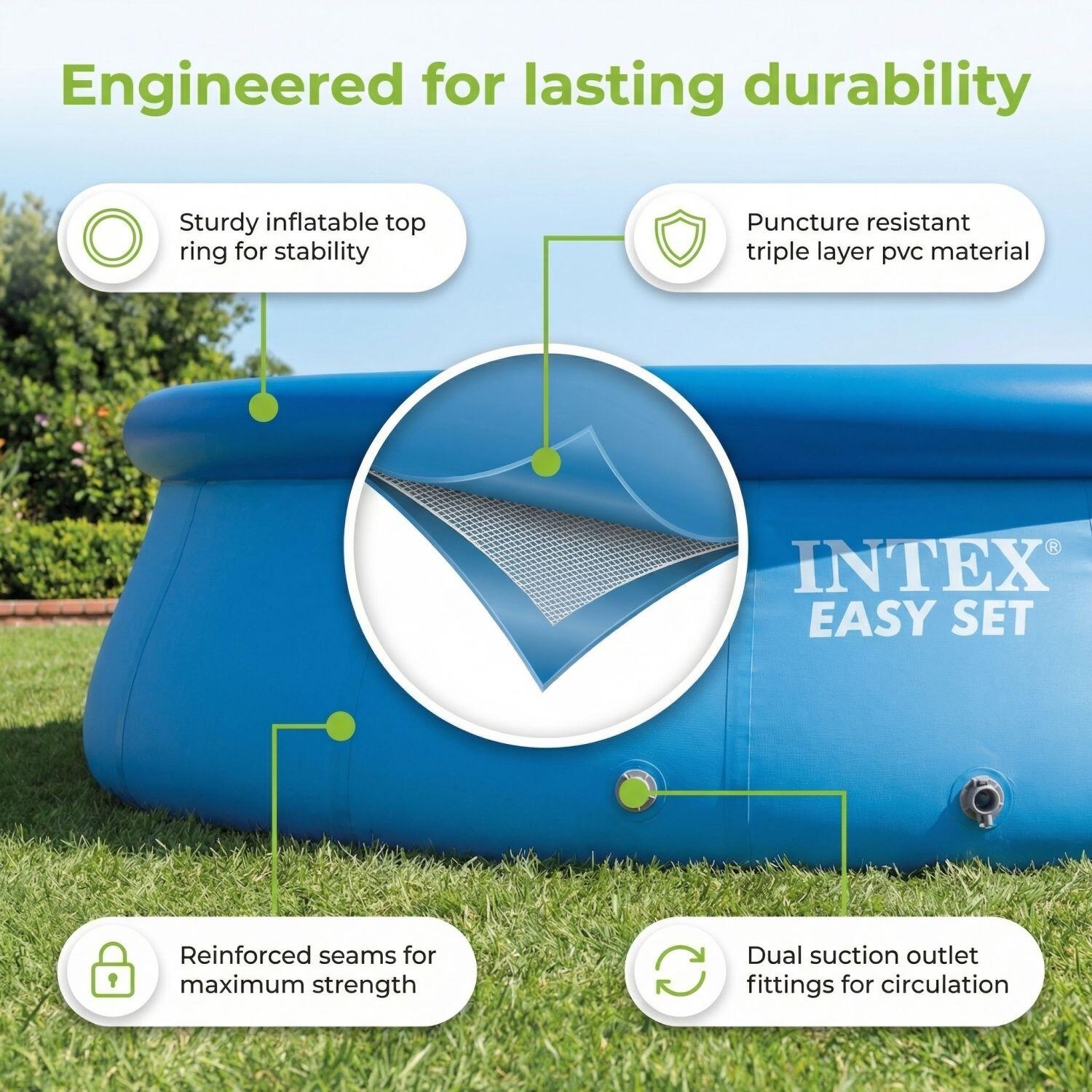 INTEX Piscina Easy Set Redonda - 457x107 cm - 8-piezas S616 7/7