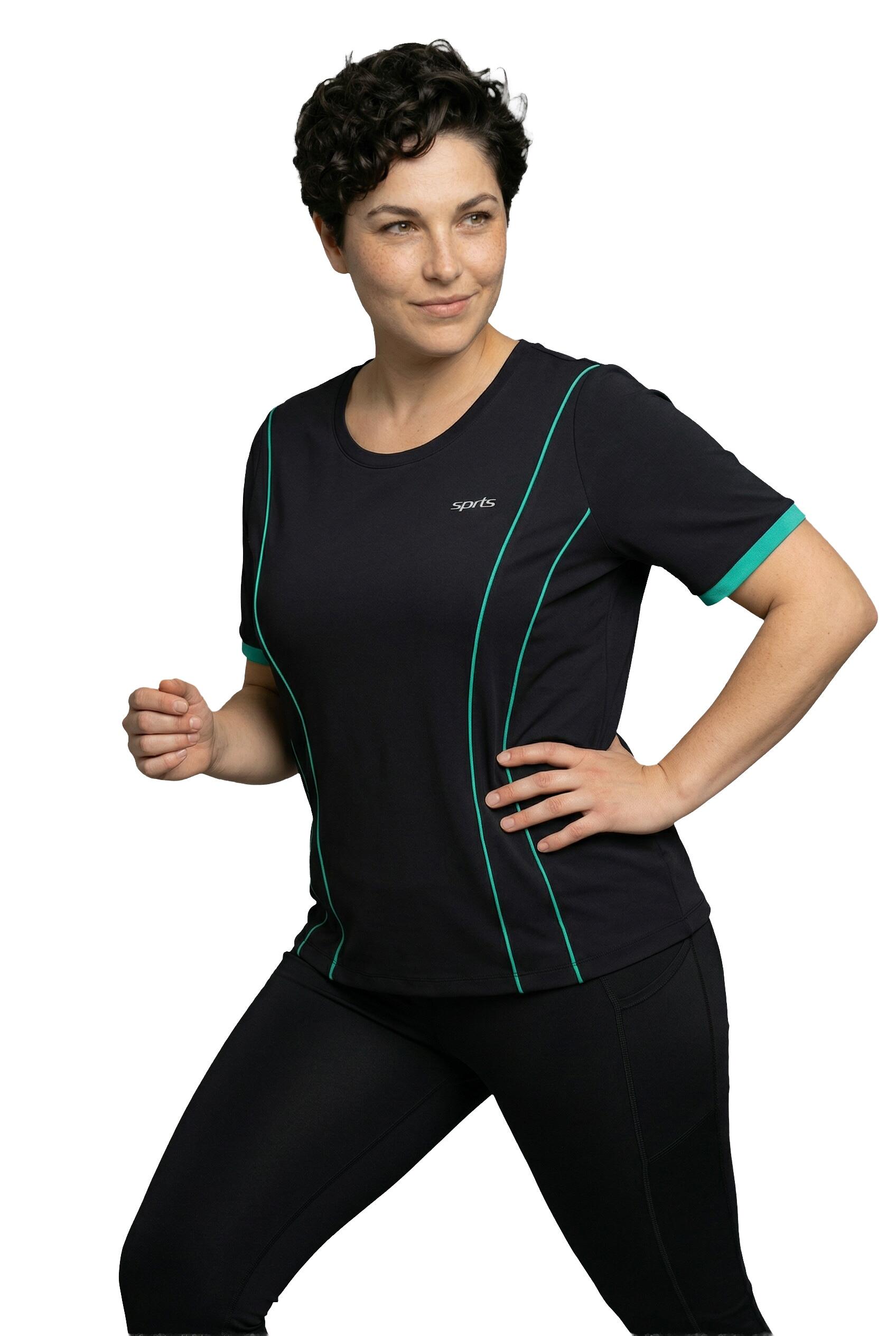 Femme T-shirt technique en jersey thermique décolleté rond et manches courtes 5/5