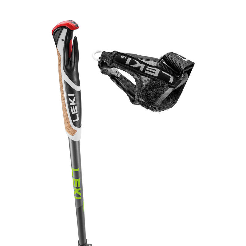 Bastoane Nordic Walking LEKI Spin Shark SL Alb/Verde
