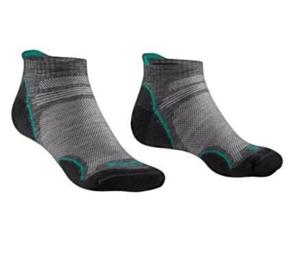 Ultra Light T2 Merino Performance Low Women's Dames wollen sokken Mid Grey/Surf