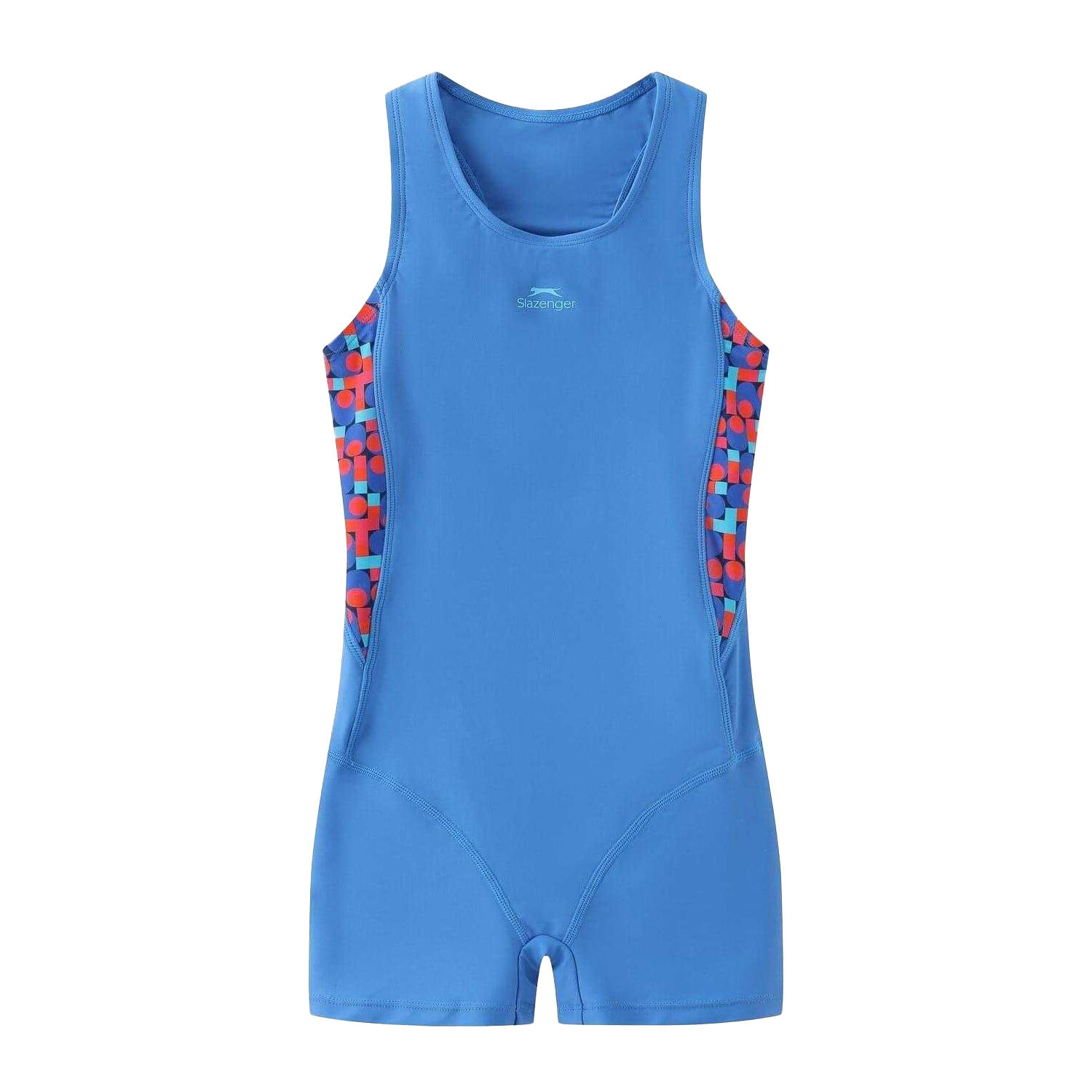 Slazenger Girls Geometric Pattern One Piece Swimsuit