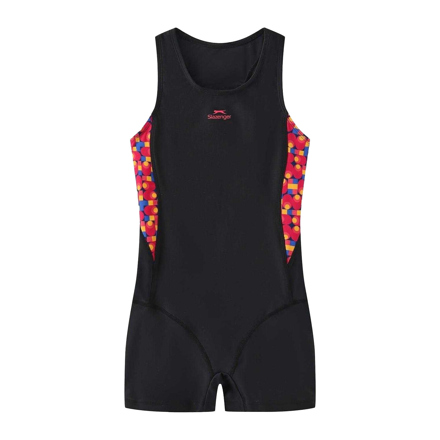 Slazenger Girls Geometric Pattern One Piece Swimsuit