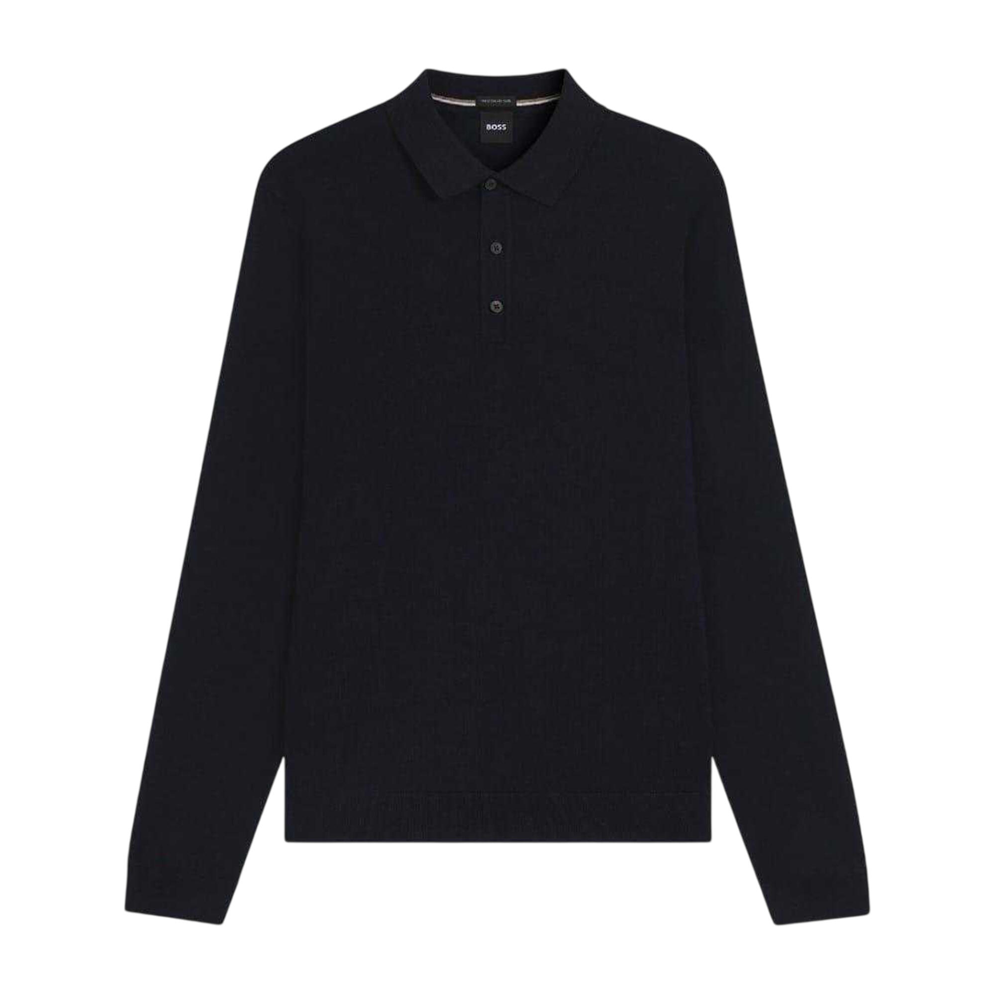 Boss Mens Lanciomne Long-Sleeved Polo Shirt
